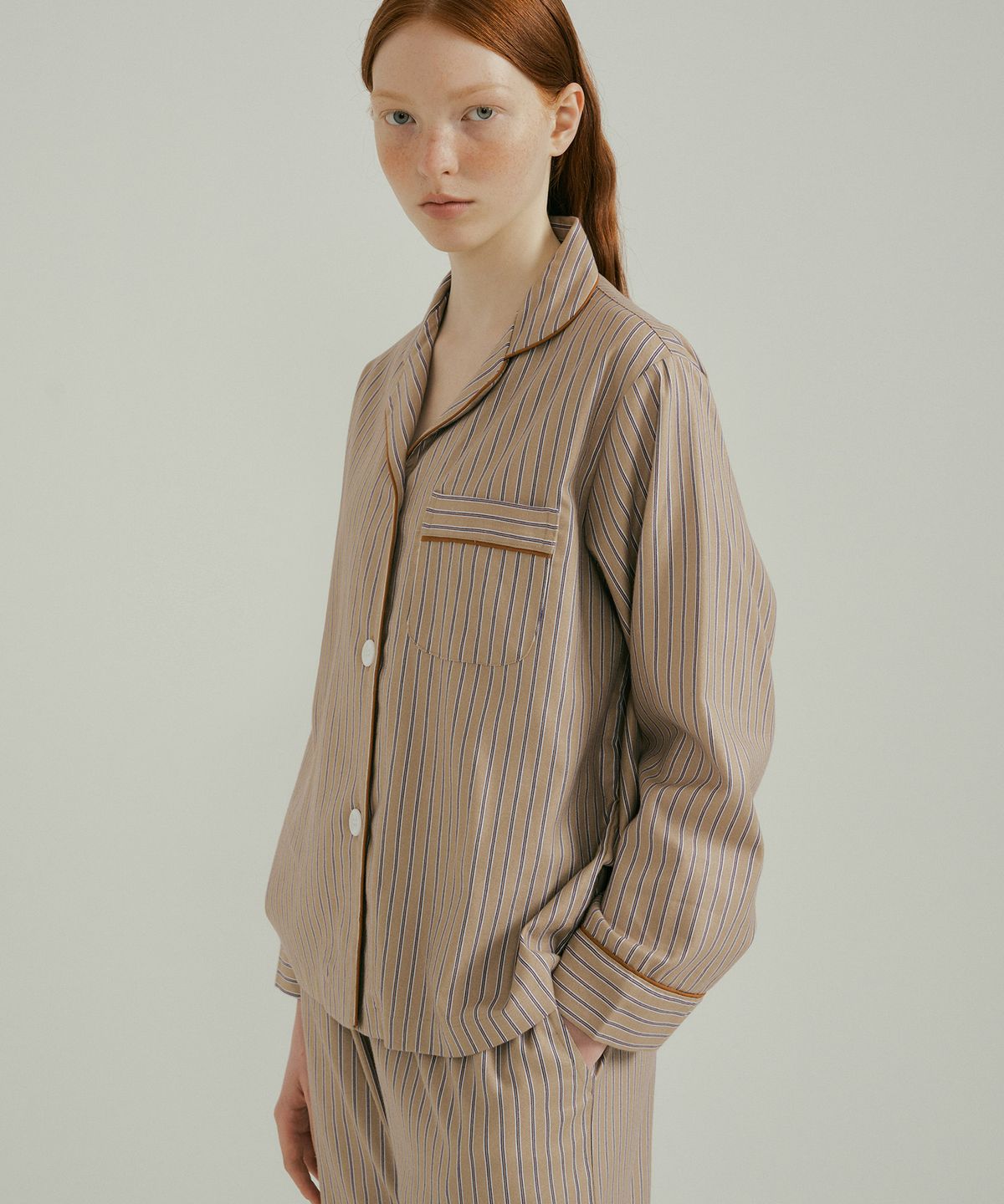 조스라운지(JO'S LOUNGE) [웜모달] (couple) Caramel Pajama Set