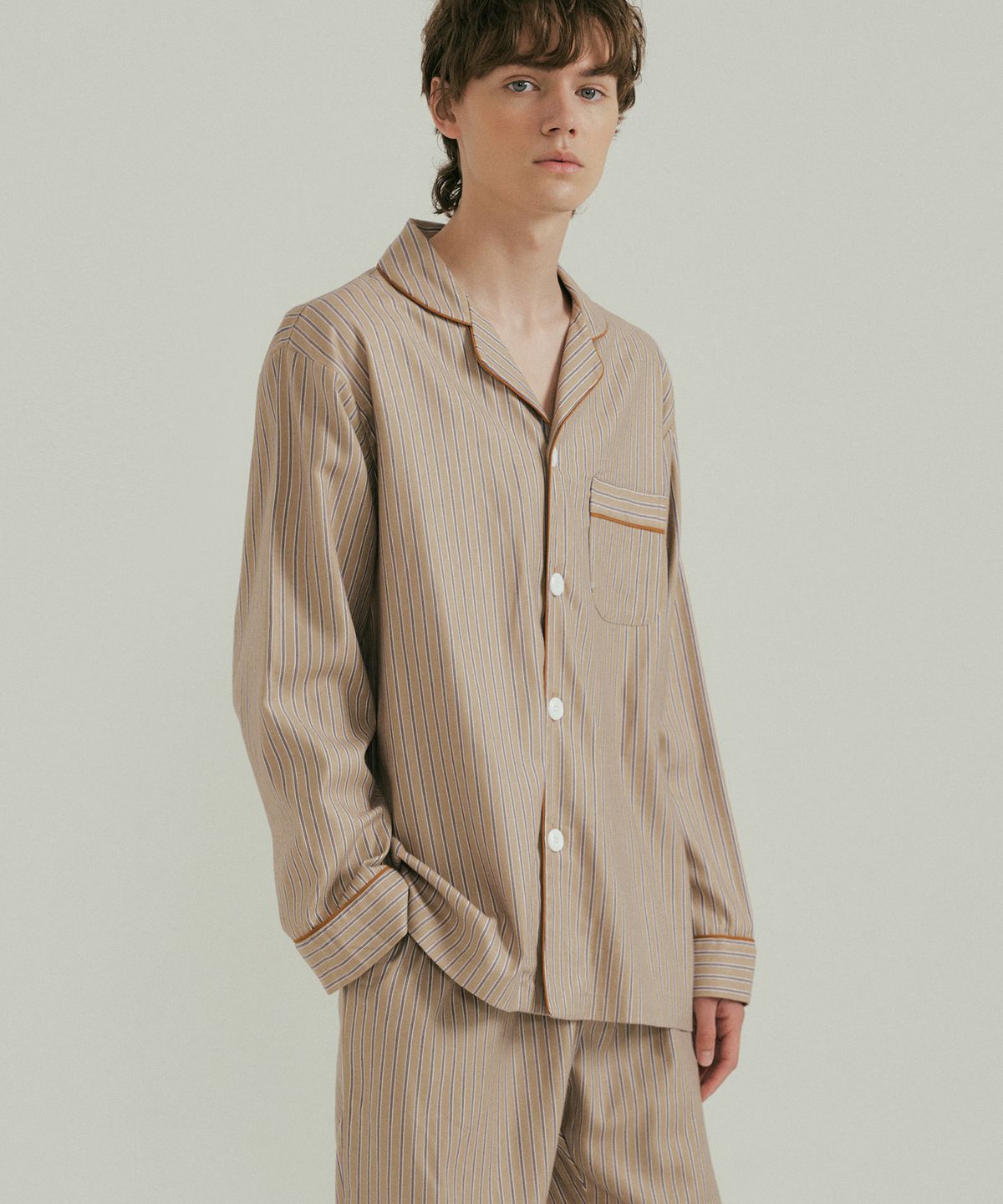 조스라운지(JO'S LOUNGE) [웜모달] (couple) Caramel Pajama Set