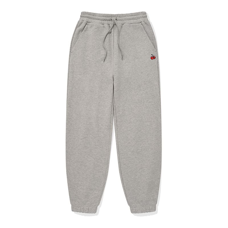 MUSINSA | KIRSH Small Cherry Jogger Pants [Melange Gray]