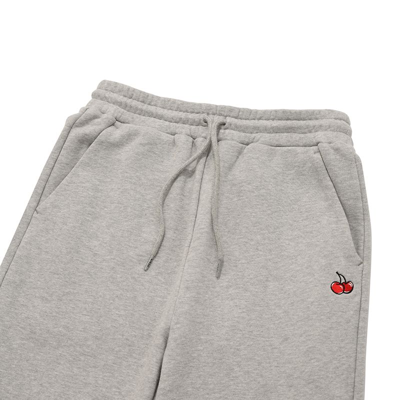 MUSINSA | KIRSH Small Cherry Jogger Pants [Melange Gray]