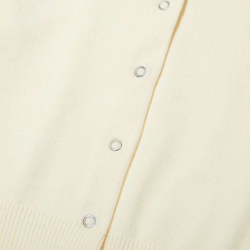 MUSINSA | KIRSH Mono Cherry Crop Cardigan [Ivory]