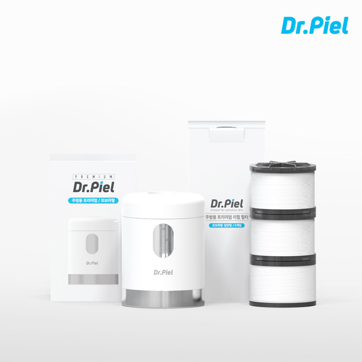 닥터피엘(DR.PIEL) 주방용 프리미엄 기본세트 + 필터 1년 세트 (일반형 필터 3EA)