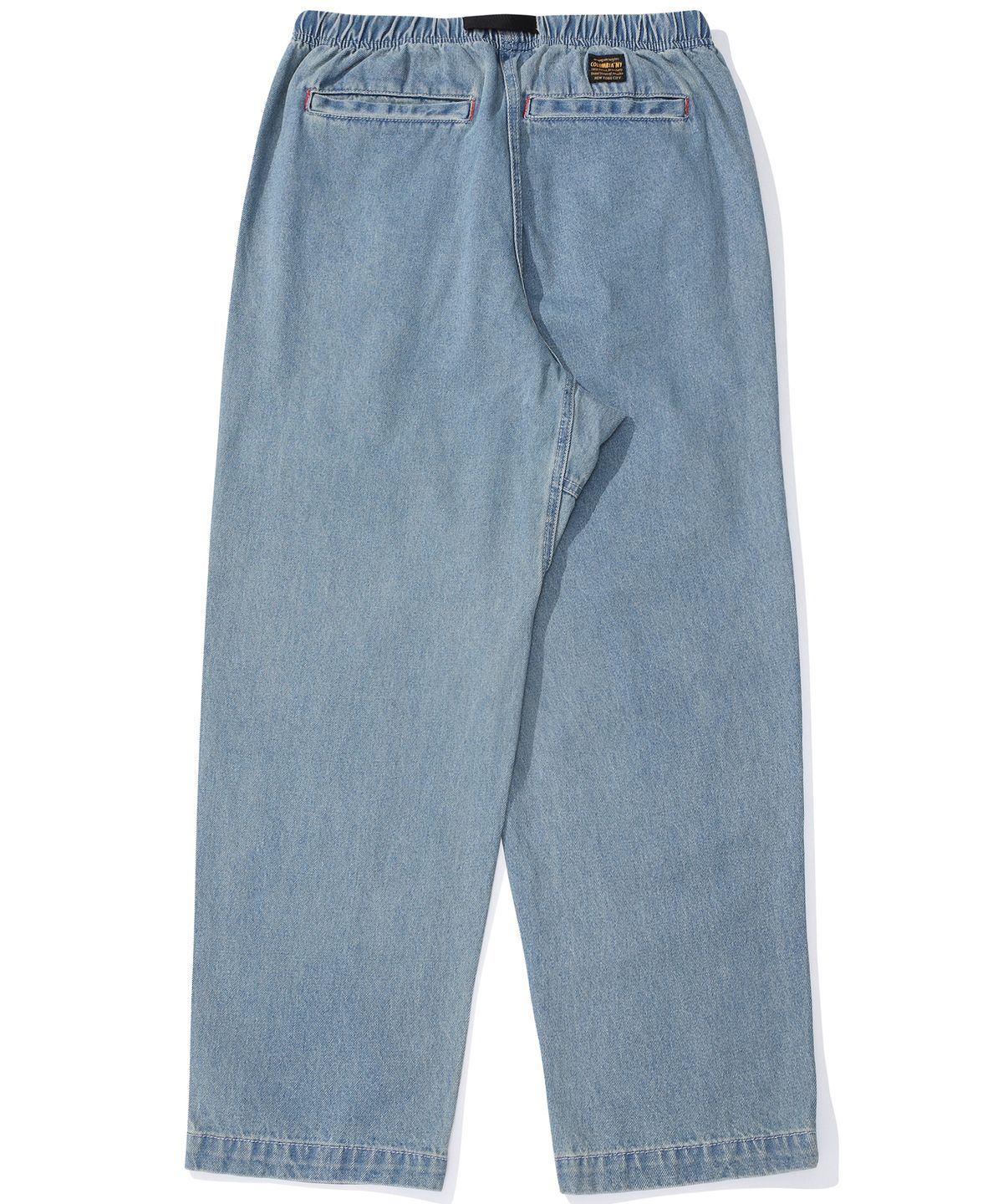 컬럼비아 유니버시티(COLUMBIA UNIVERSITY) M-LABEL LOOSE-FIT DENIM BELTED PANTS 라이트진