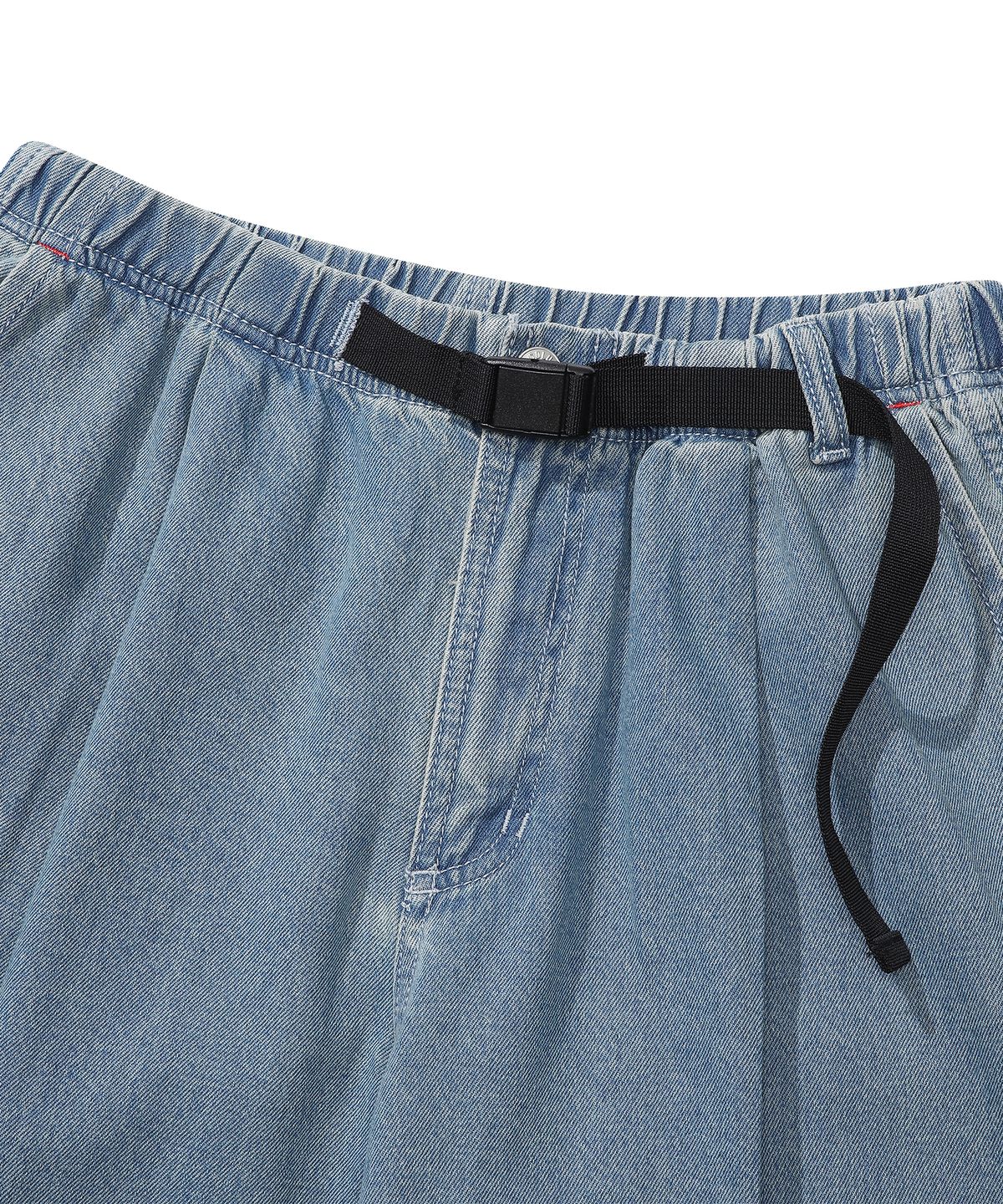 컬럼비아 유니버시티(COLUMBIA UNIVERSITY) M-LABEL LOOSE-FIT DENIM BELTED PANTS 라이트진