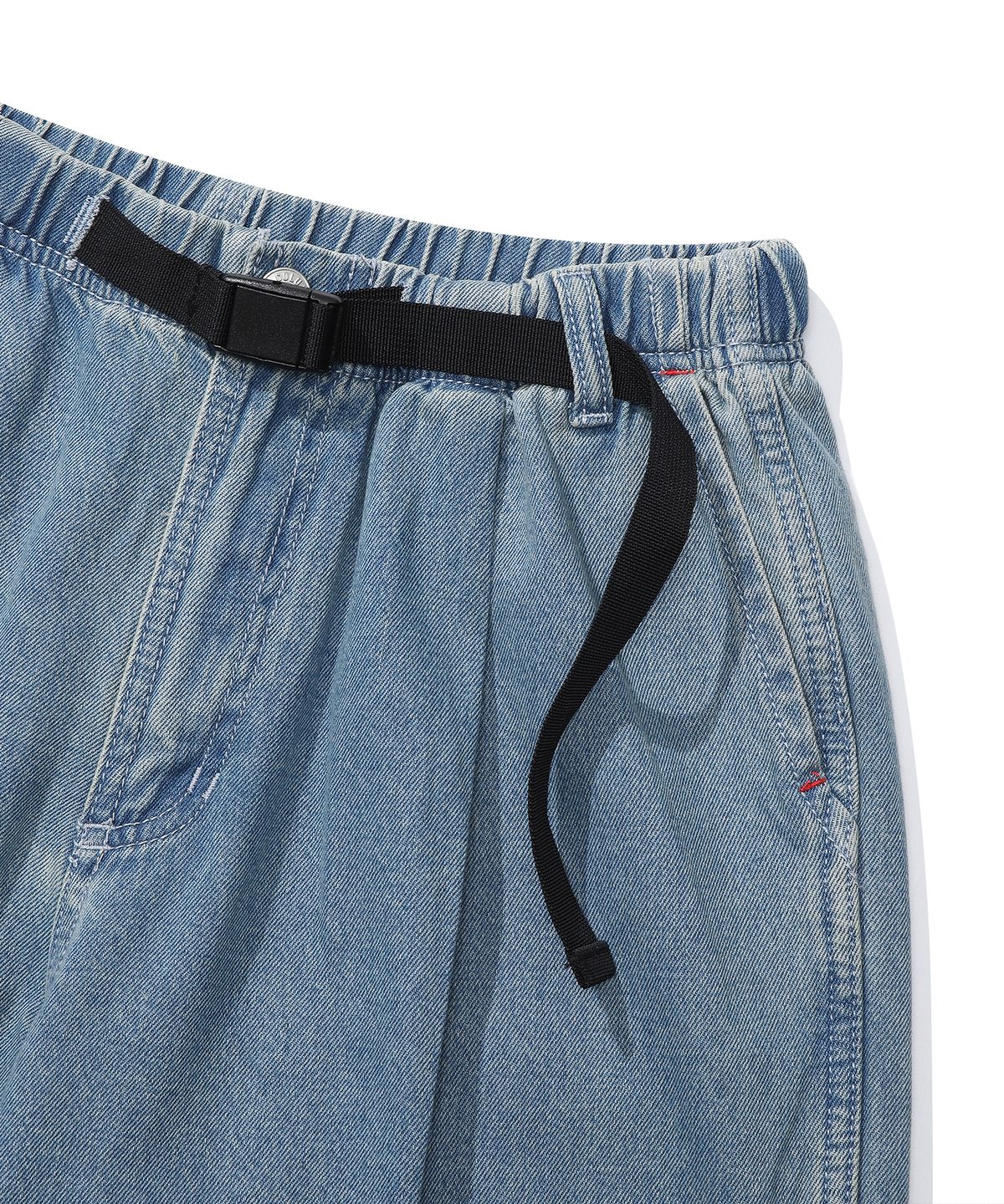 컬럼비아 유니버시티(COLUMBIA UNIVERSITY) M-LABEL LOOSE-FIT DENIM BELTED PANTS 라이트진