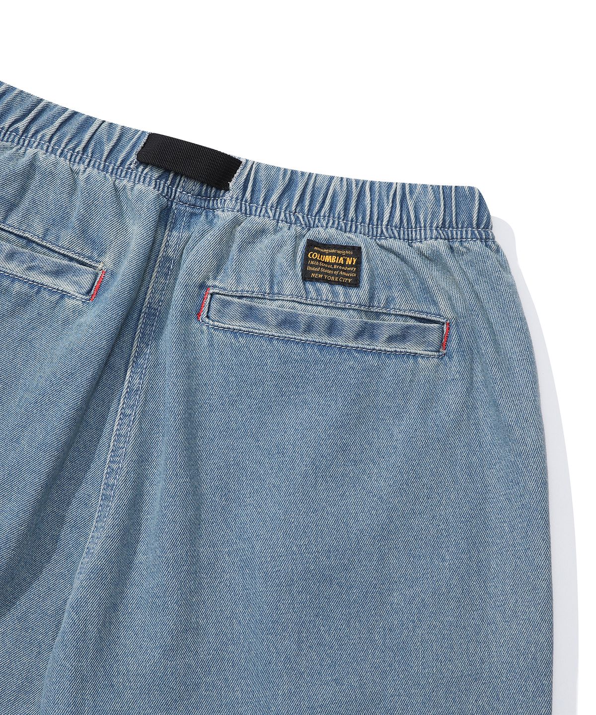 컬럼비아 유니버시티(COLUMBIA UNIVERSITY) M-LABEL LOOSE-FIT DENIM BELTED PANTS 라이트진