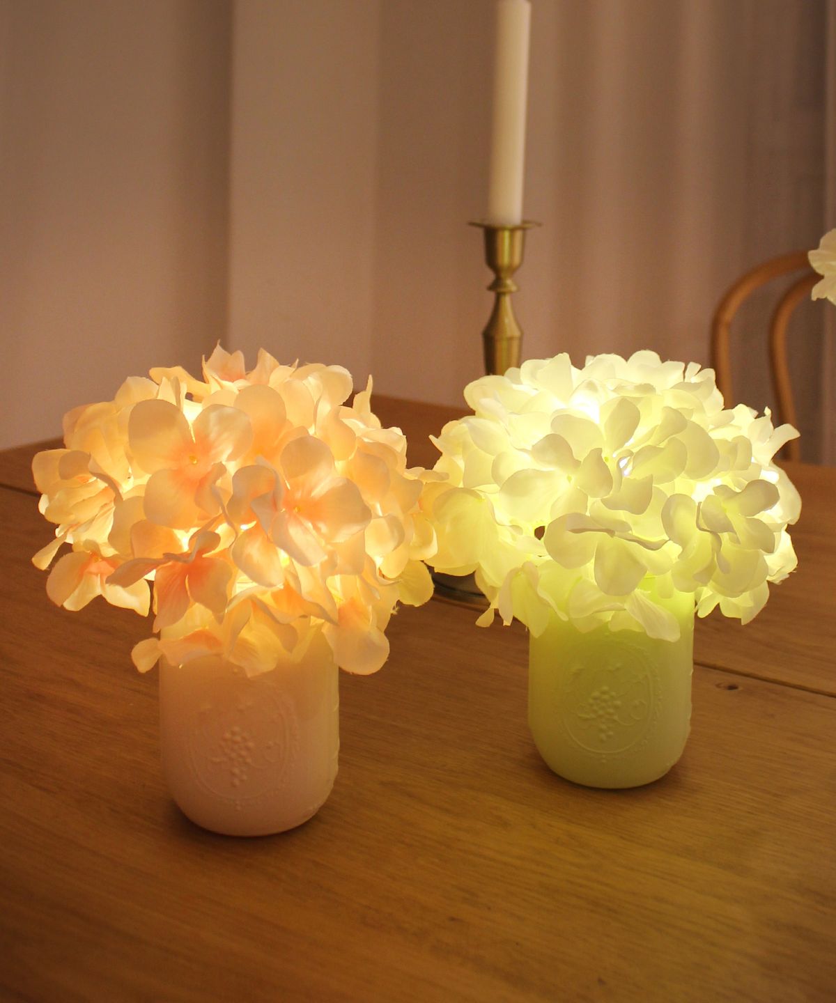 비아케이스튜디오(VIA K STUDIO) 몽실 수국 팟 LED 무드등_2 color