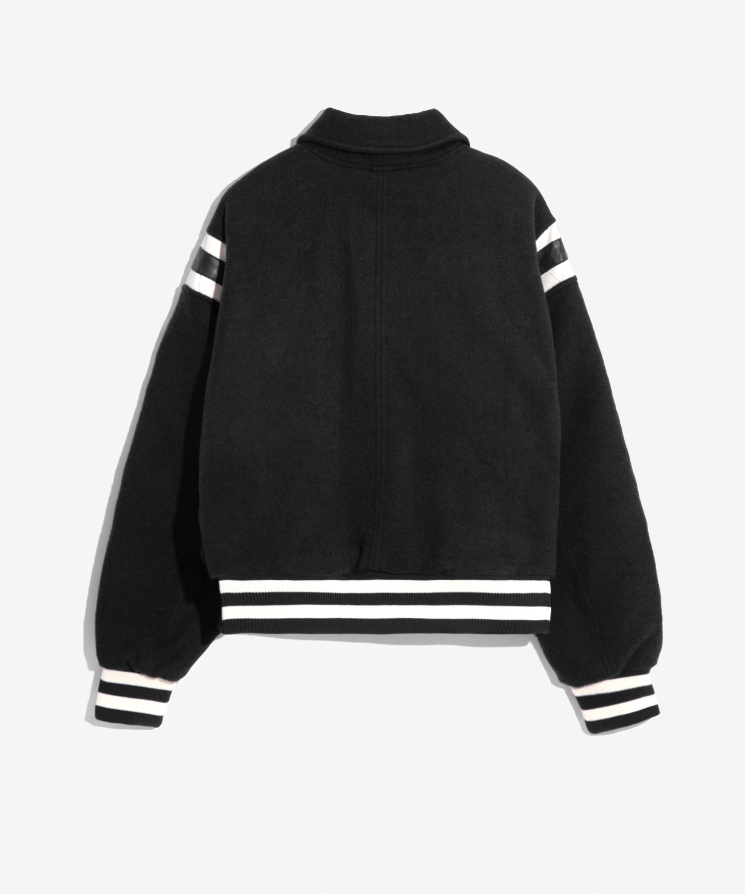 アテッサ新作モデル MUSINSA | BIRTHDAYSUIT 80S STADIUM JACKET (BLACK) ジャケット・アウター