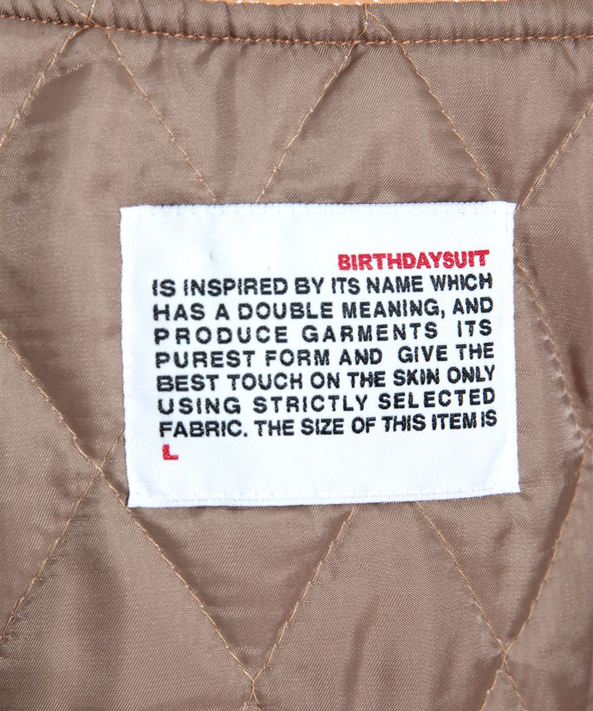 벌스데이수트(BIRTHDAYSUIT) PATENT STADIUM JACKET (BEIGE)