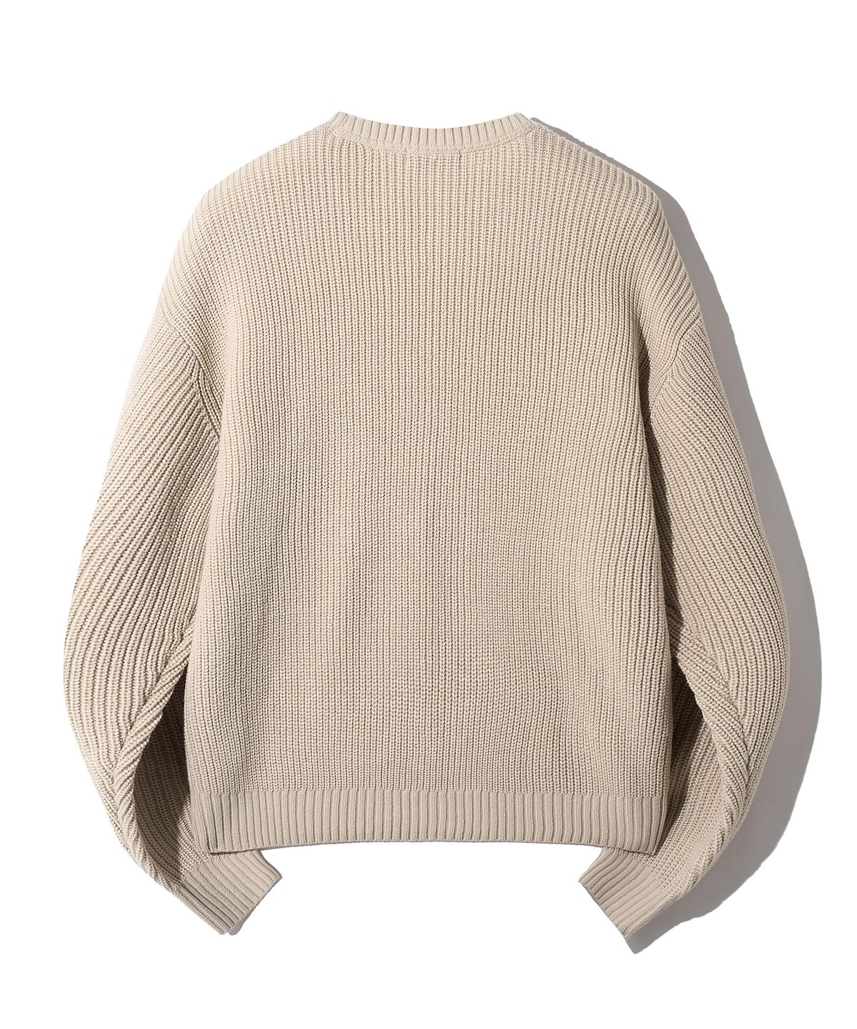그루브라임(GROOVE RHYME) HACHI BASIC KNIT (BEIGE) [LRSFCTK706M]