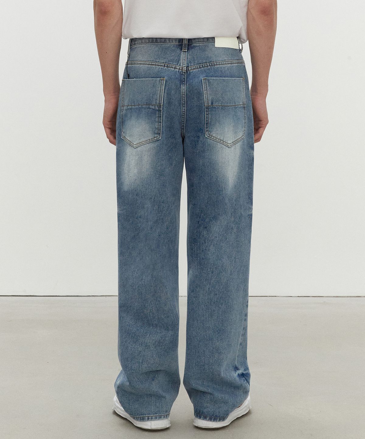 데케트(DECET) Mid Rise Wide Jeans DCPT027HLBlue