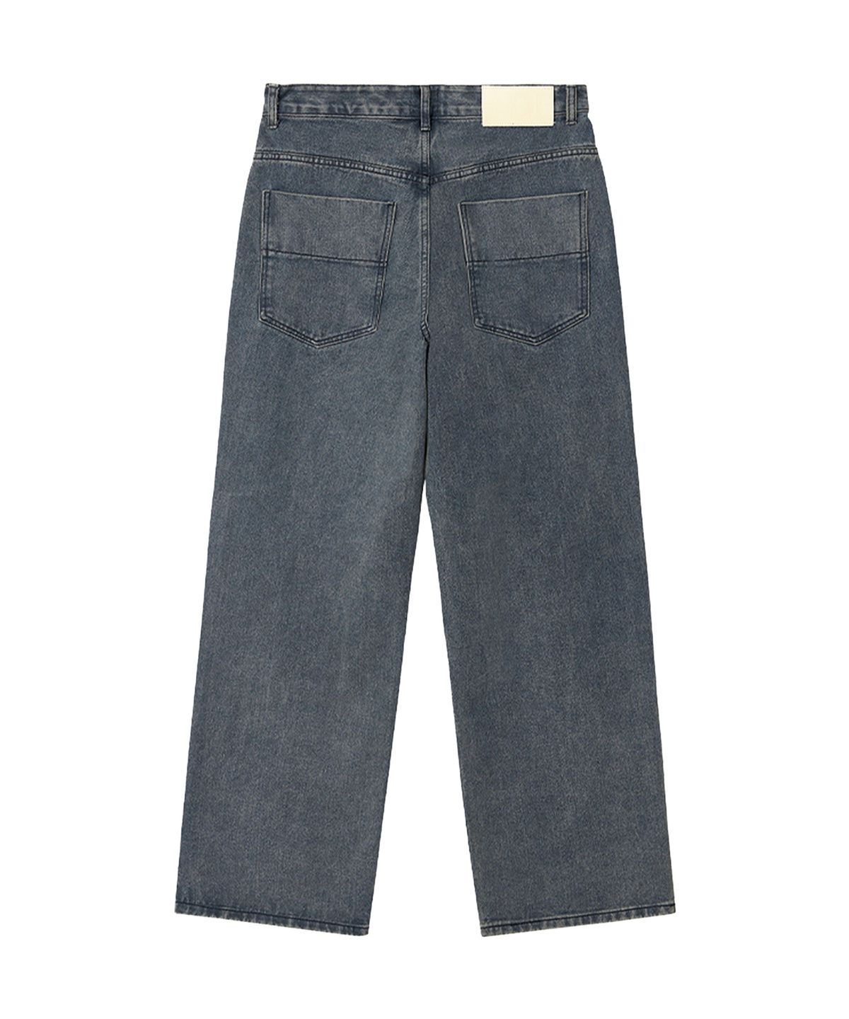 데케트(DECET) Mid Rise Wide Jeans DCPT027STNGRBlue