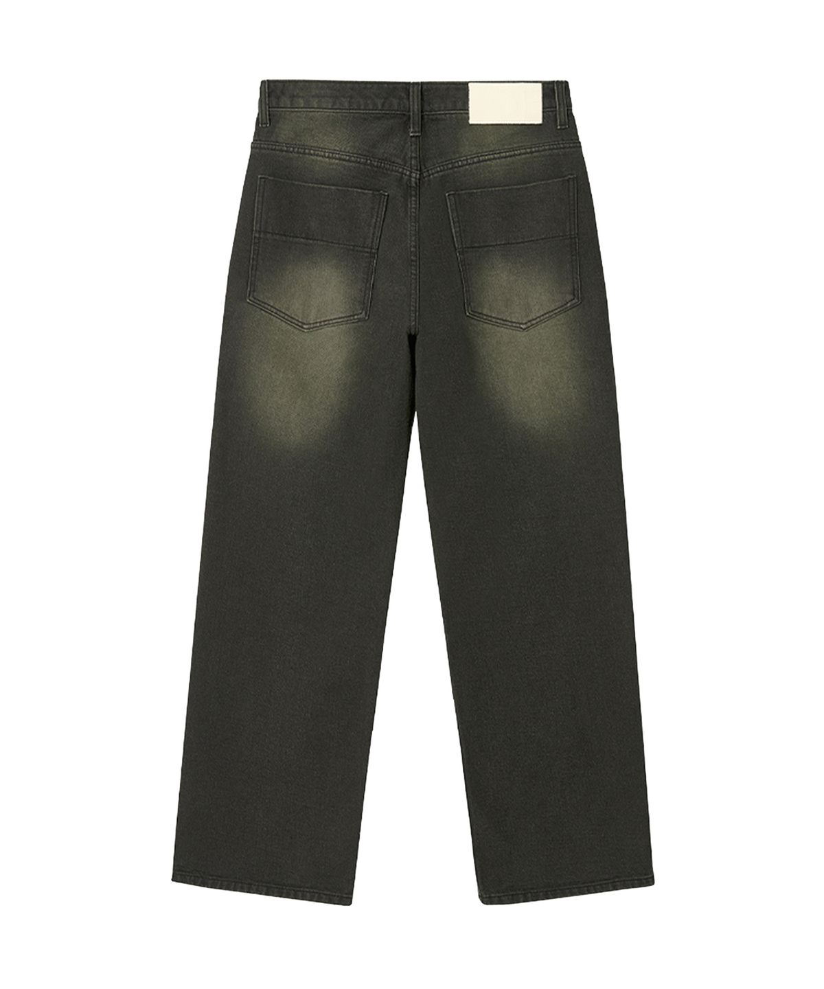 데케트(DECET) Mid Rise Wide Jeans DCPT027GNBlack