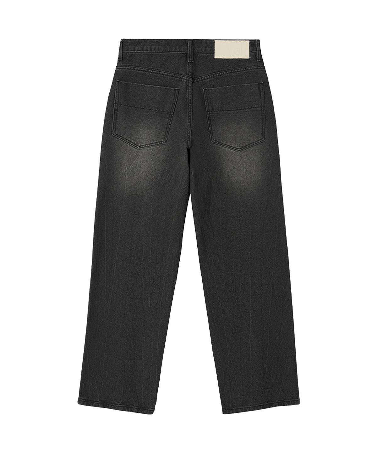 데케트(DECET) Mid Rise Wide Jeans DCPT027CRBlack2