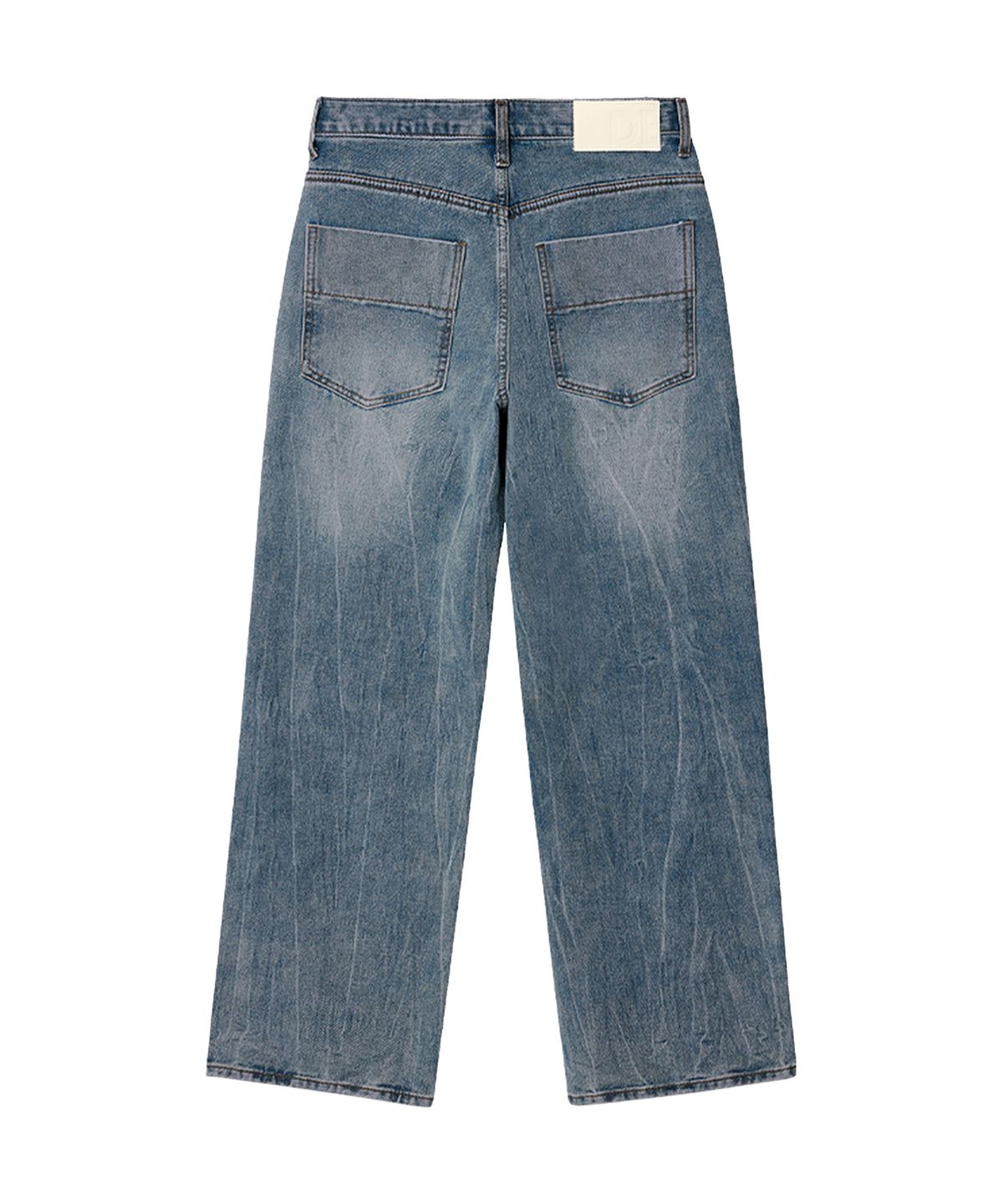 데케트(DECET) Mid Rise Wide Jeans DCPT027CRBlue2