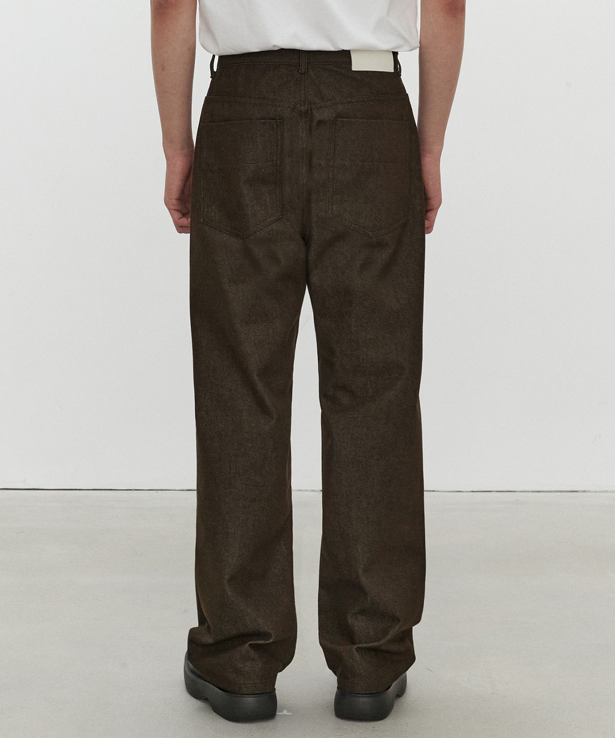 데케트(DECET) Mid Rise Wide Jeans DCPT027CPBrown