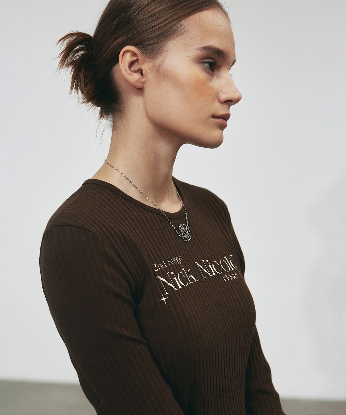 닉앤니콜(NICK&NICOLE) NICOLE CLOSET LS TOP_BROWN