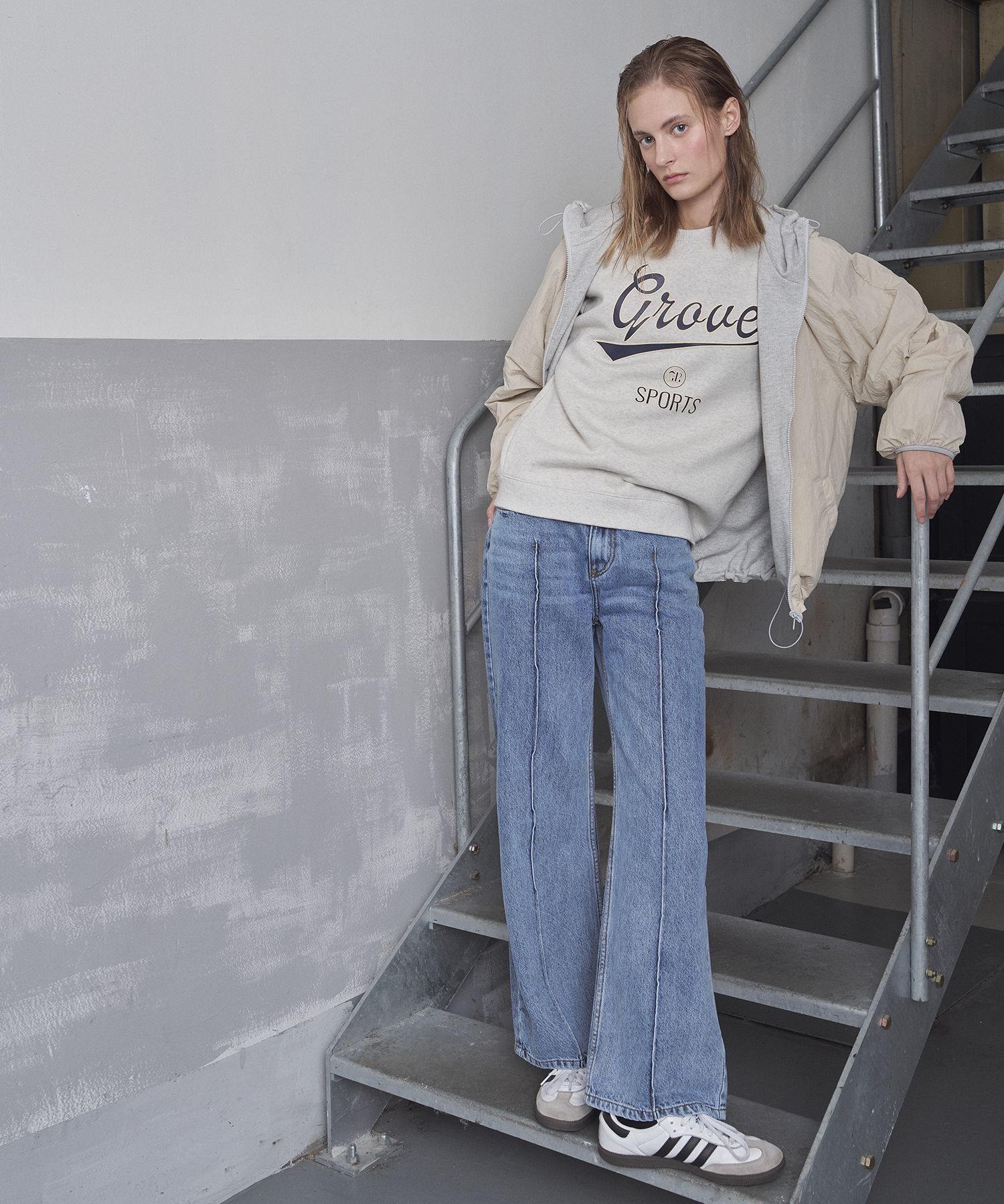 MUSINSA | GROVE GRVR SPORTS_Reversible Jumper_BEIGE