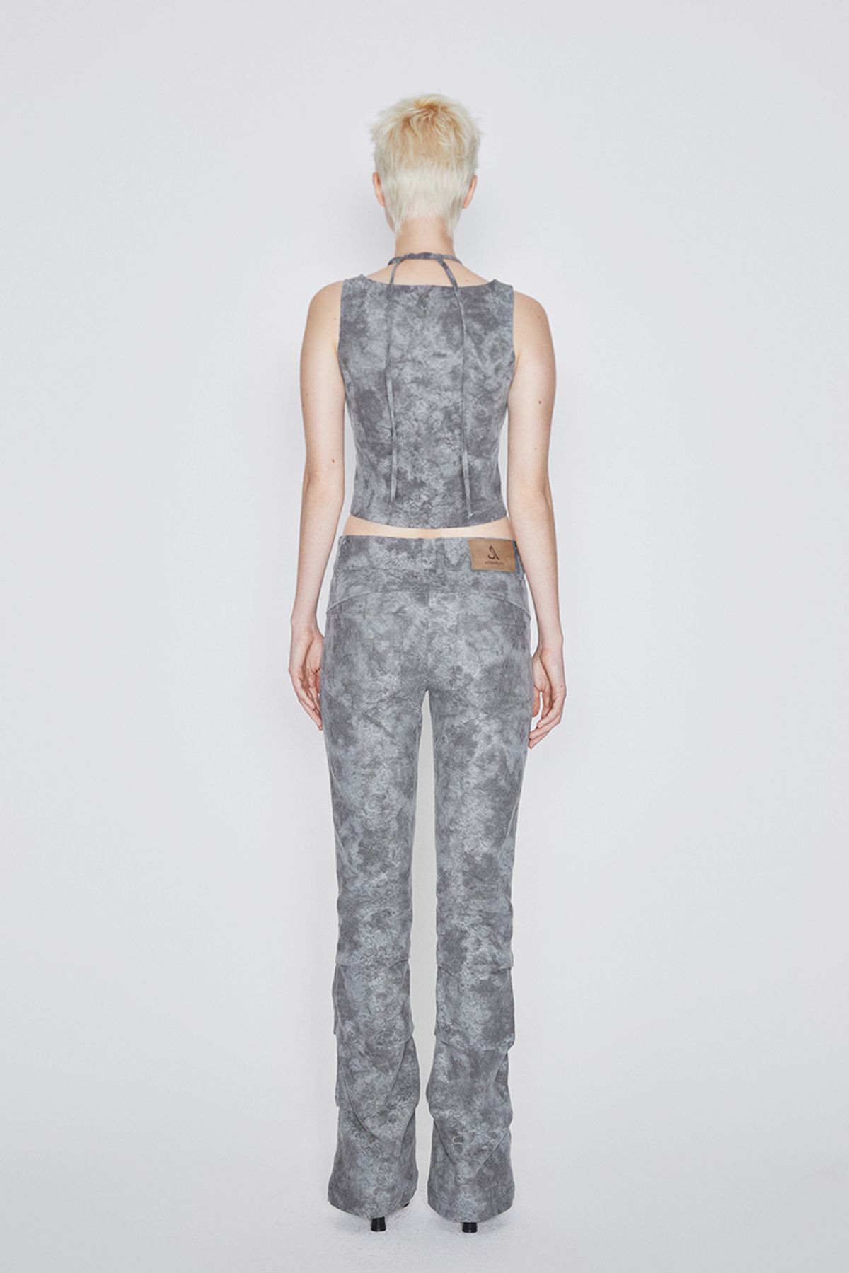 애프터아워즈(AFTERHOURS) JACQUARD VEST (KHAKI-GREY)