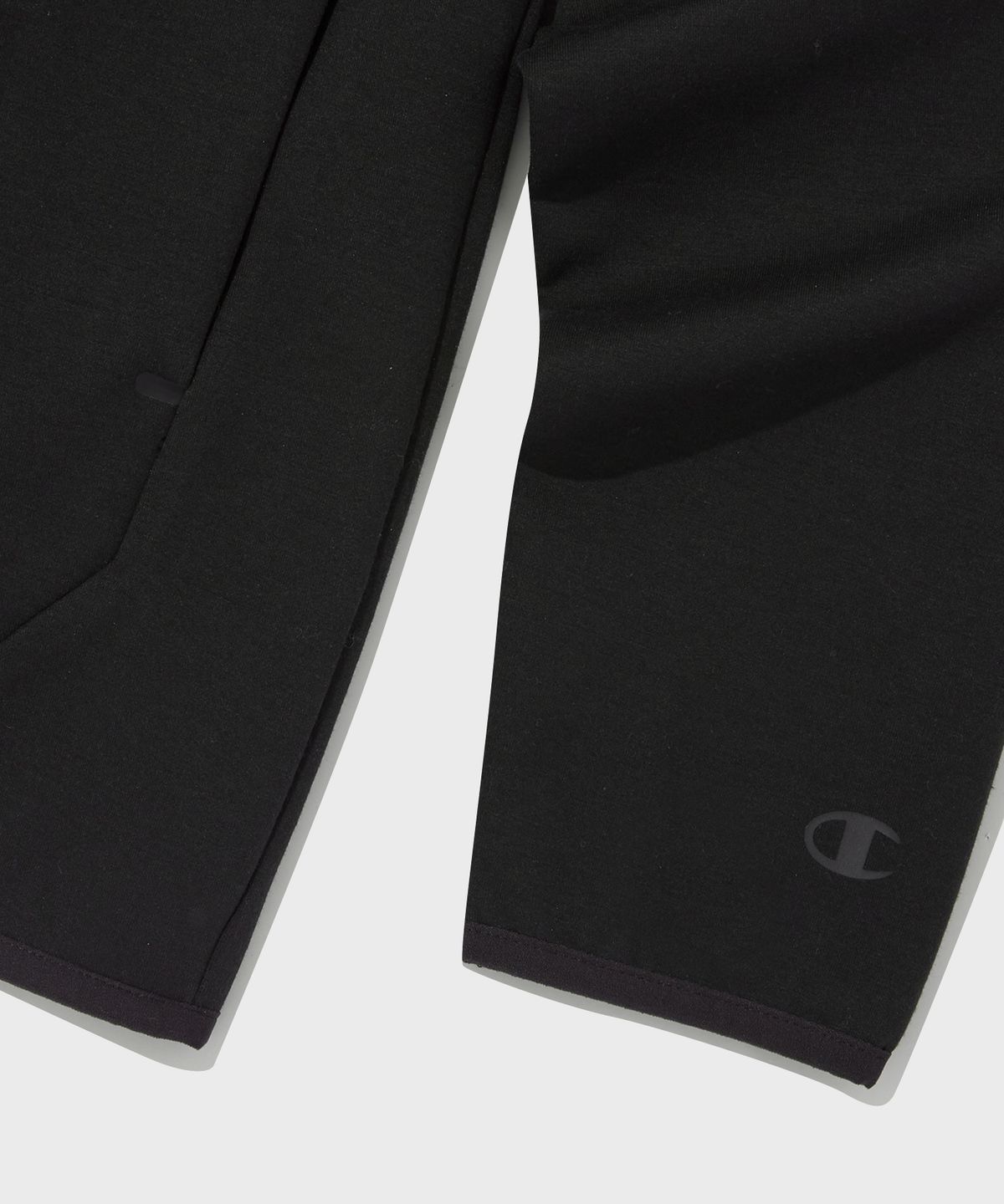 챔피온(CHAMPION) 스트레치 인터락 후드 집업 Black