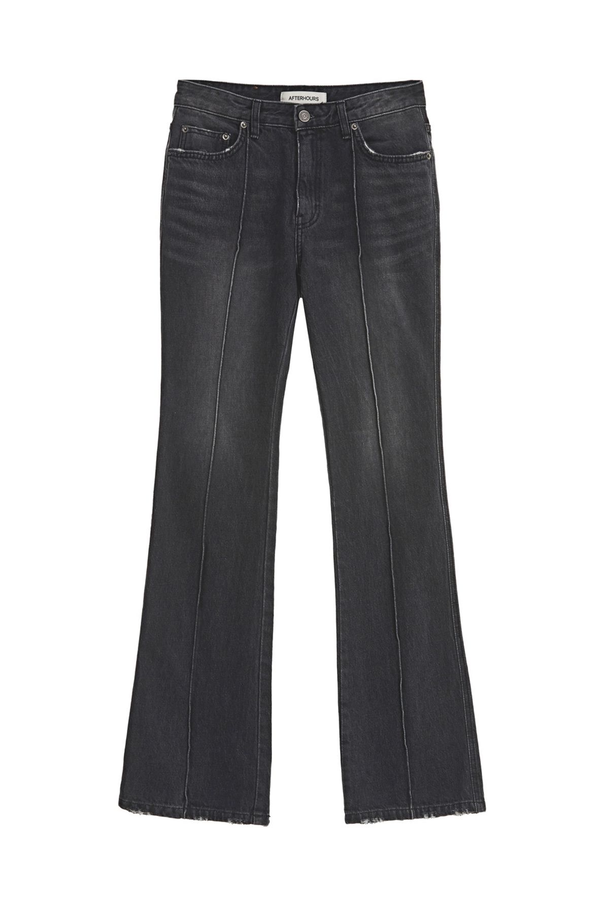 애프터아워즈(AFTERHOURS) DENIM PINTUCK BOOTSCUT PANTS (GREY)
