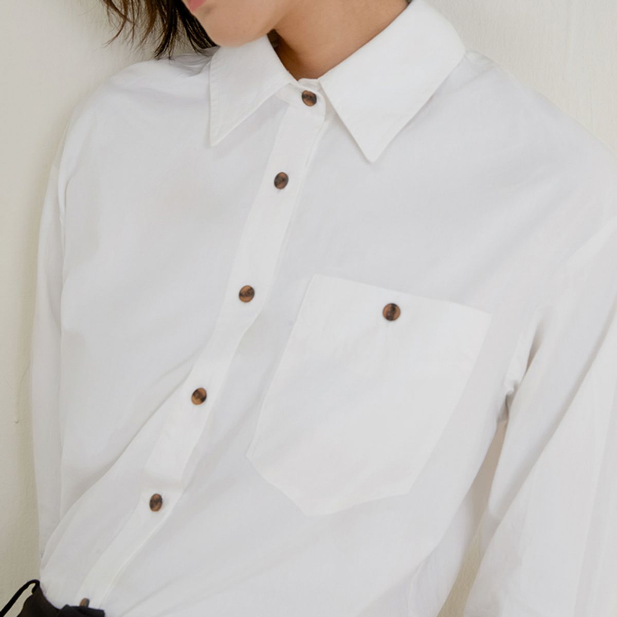 랭썬(LANGSON) LS_Front button pocket shirt_WHITE