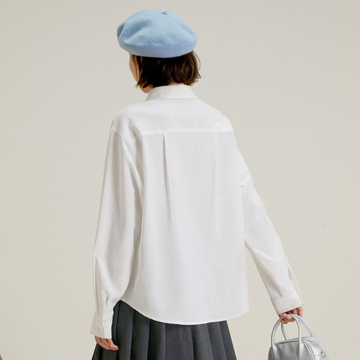 랭썬(LANGSON) LS_Minimal white shirt