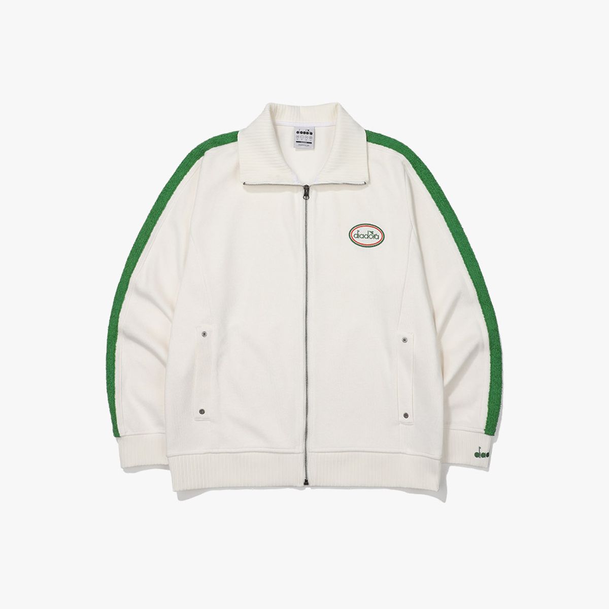 디아도라(diadora) 몬텔로 테이프 트레이닝 자켓 OFF WHITE