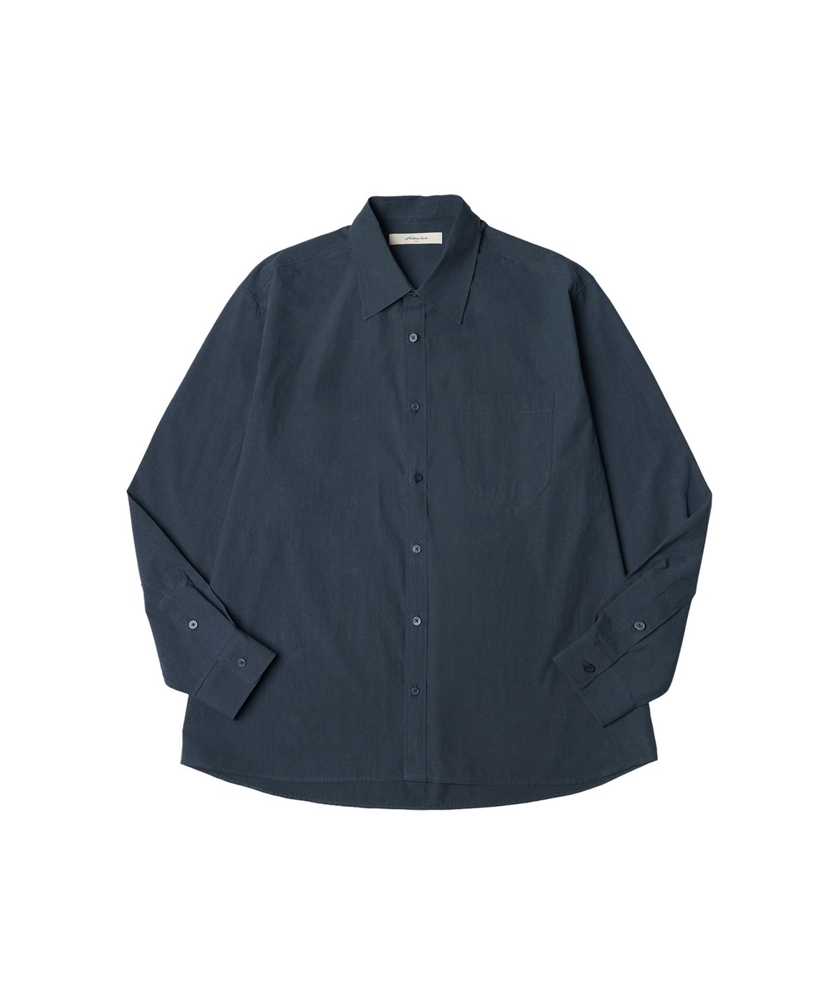 하프크라이즈 레이아웃(HALBKREIS LAYOUT) T20023 Dyeing color shirt_Navy