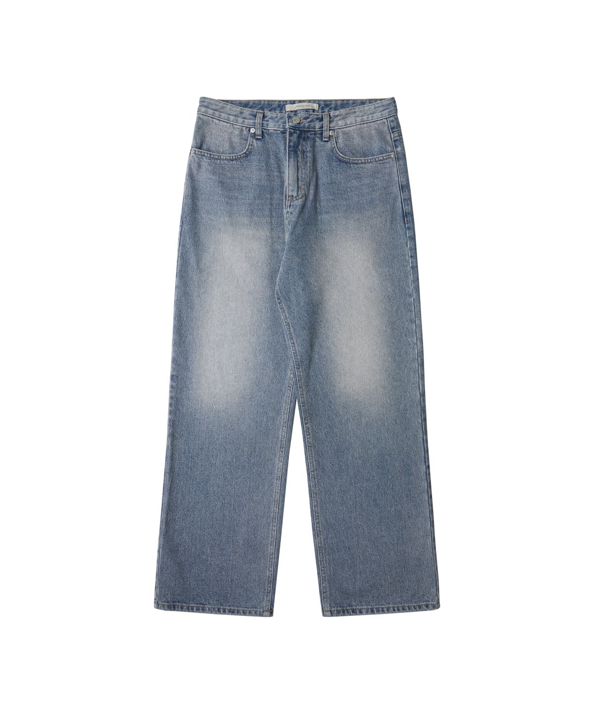 하프크라이즈 레이아웃(HALBKREIS LAYOUT) P10024 Washed straight denim_Medium blue