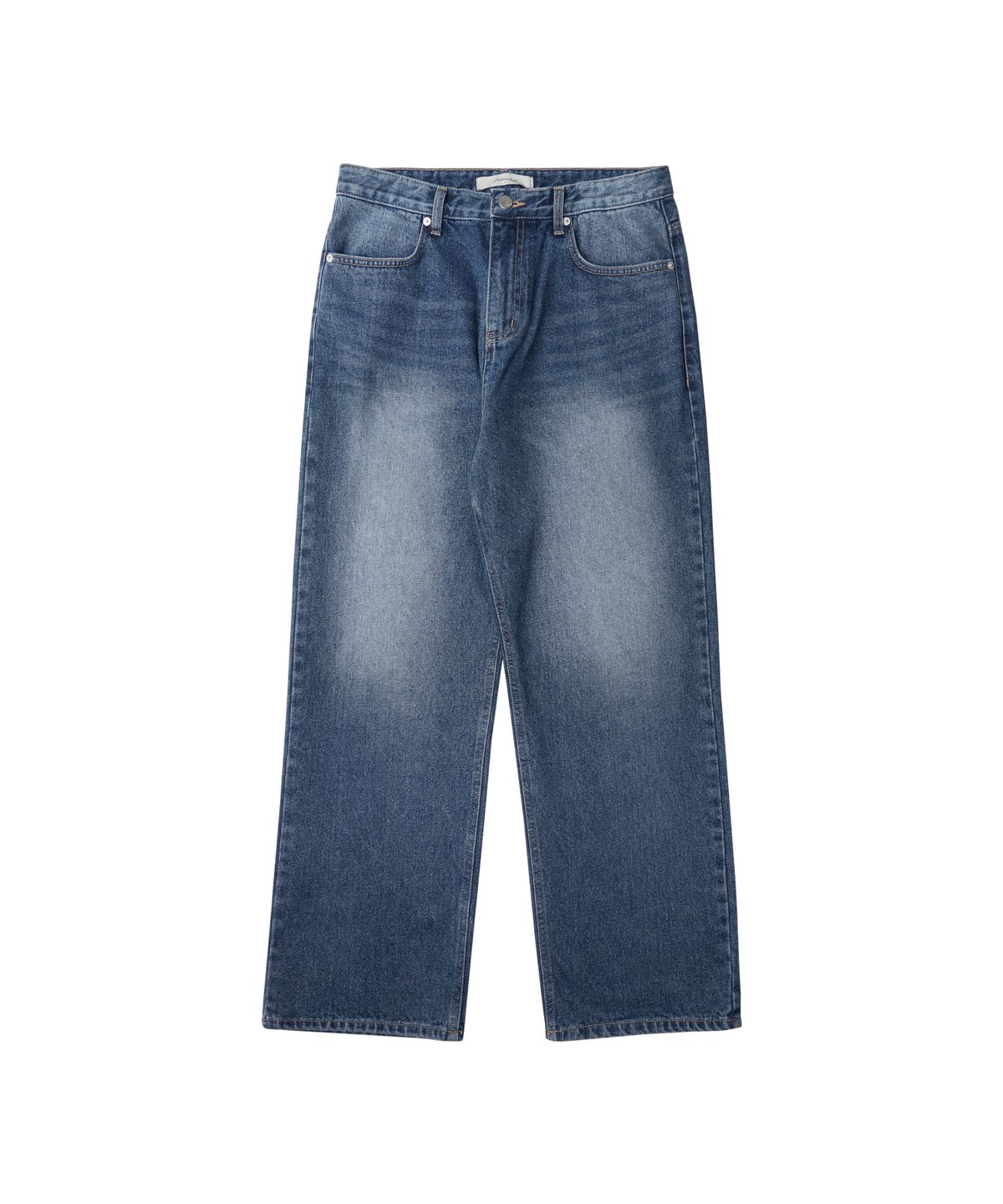 하프크라이즈 레이아웃(HALBKREIS LAYOUT) P10024 Washed straight denim_Dark blue