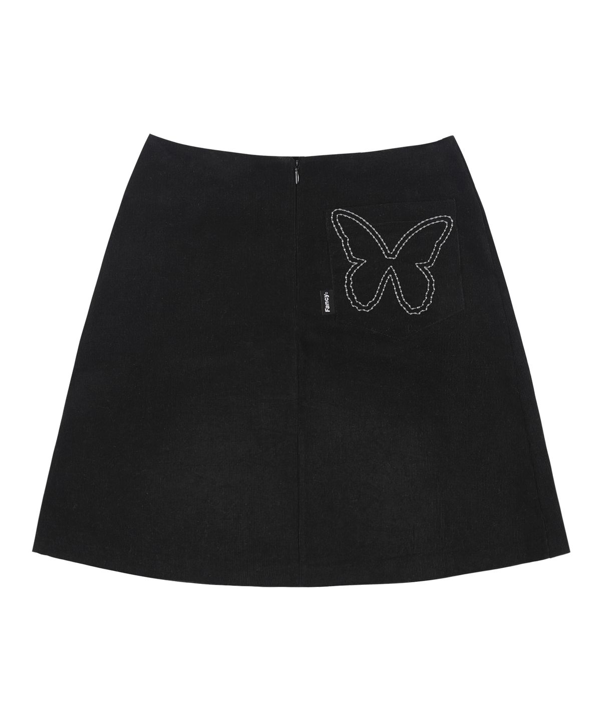팬시클럽(FANCY CLUB) [NF] 코듀로이 버클 플리츠 스커트 (BLACK)_F23ZC860