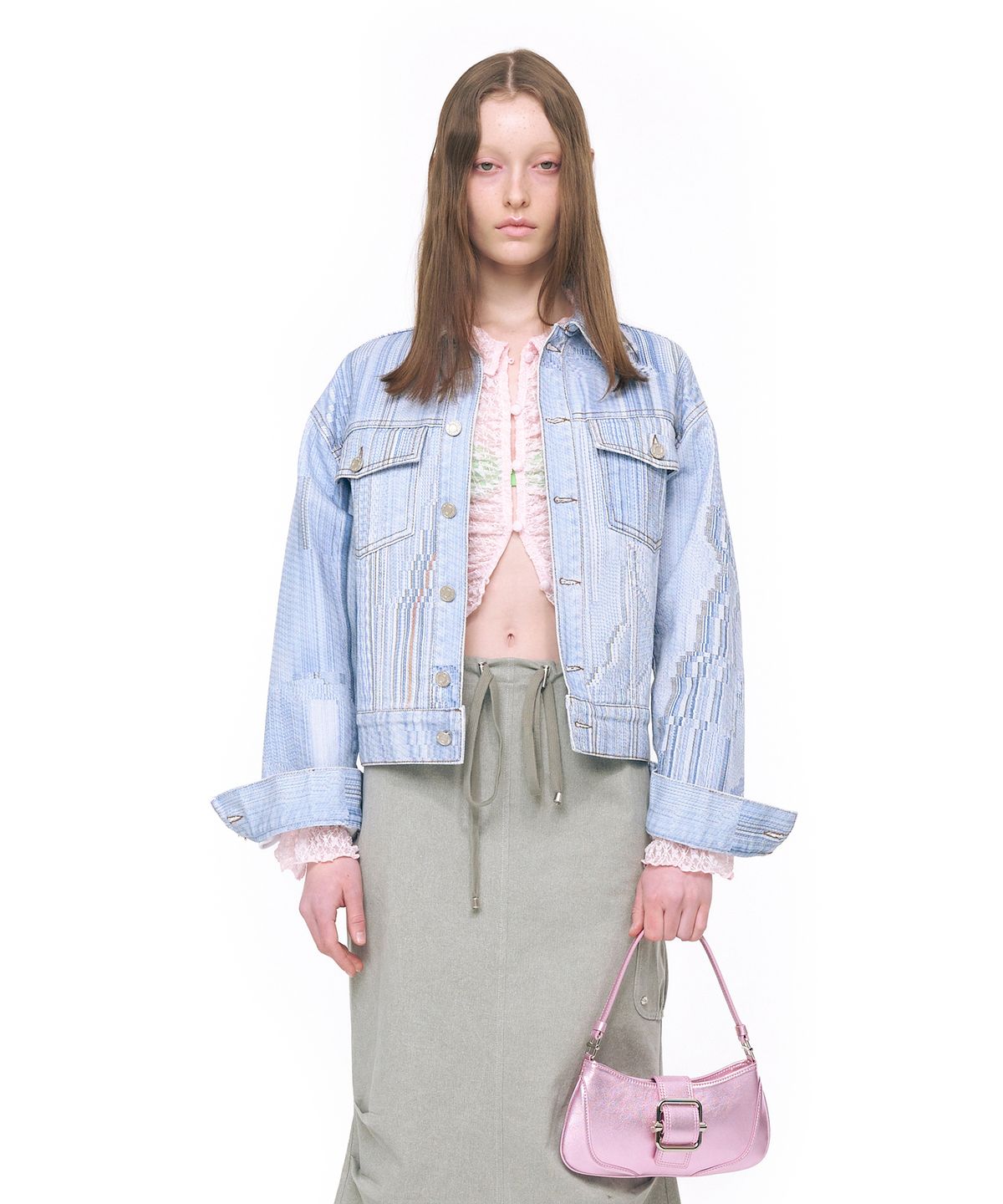오소이(OSOI) SHOULDER BROCLE_SMALL [METALLIC PINK]