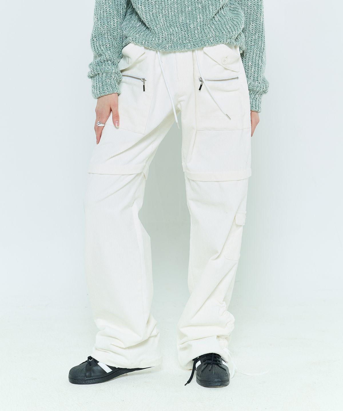 라티젠(LARTIGENT) L6 CORDUROY POCKET PANTS(IVORY)