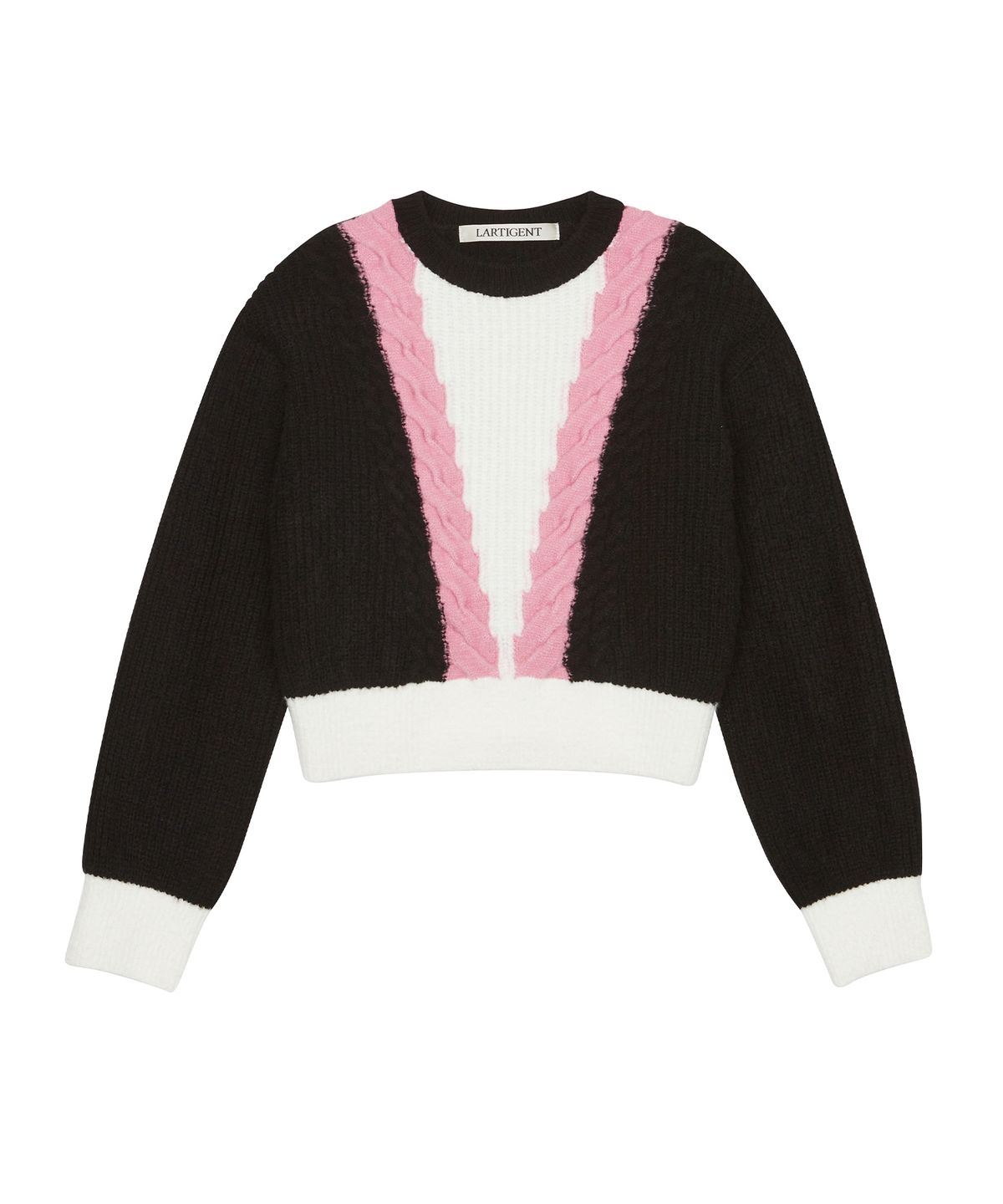 라티젠(LARTIGENT) L6 CABLE COLOR KNIT(PINK)