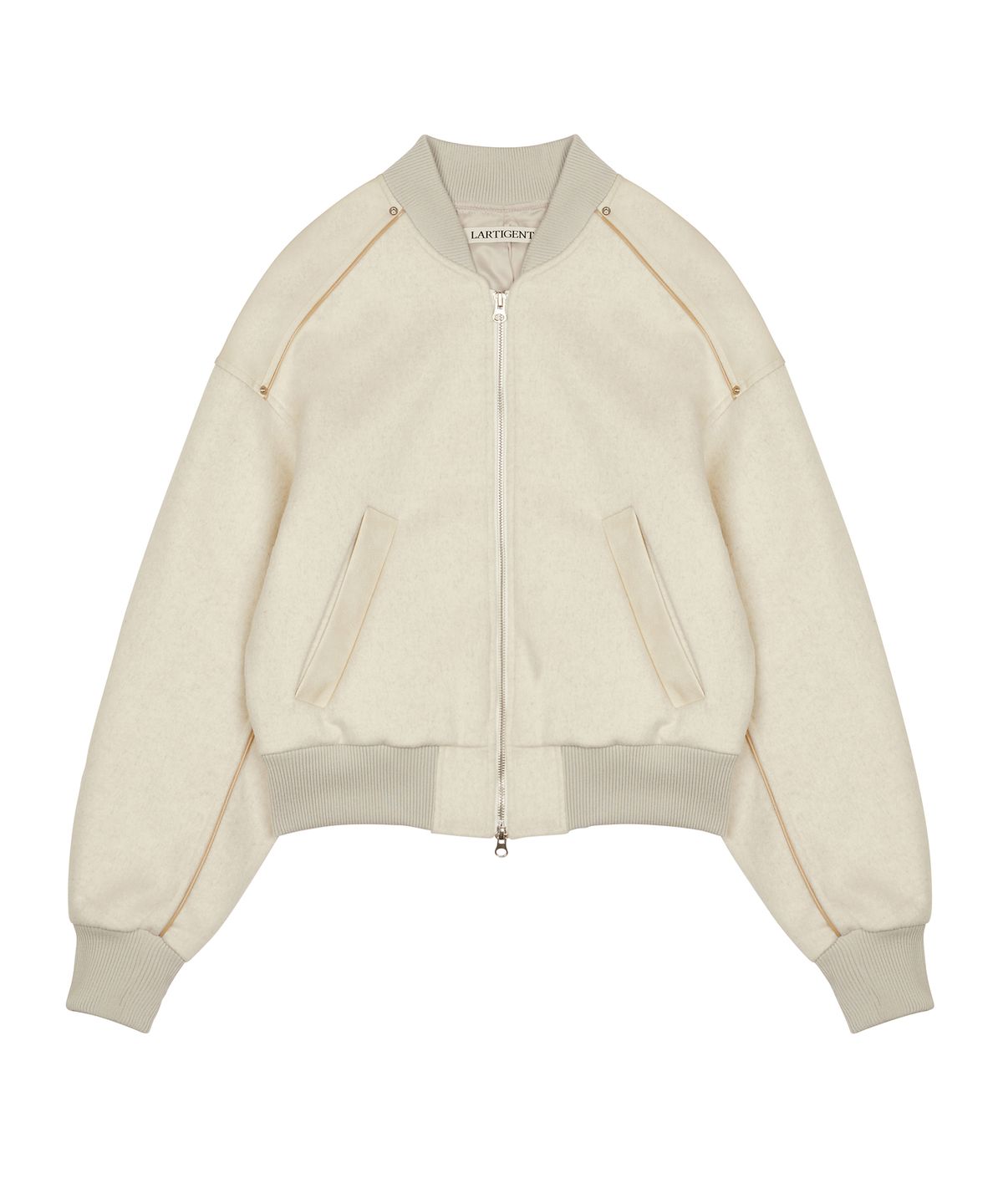 라티젠(LARTIGENT) L6 WOOL BOMBER JACKET(OATMEAL)