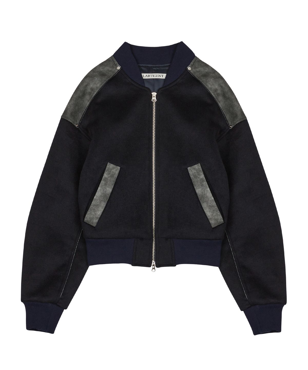 라티젠(LARTIGENT) L6 WOOL BOMBER JACKET(NAVY)