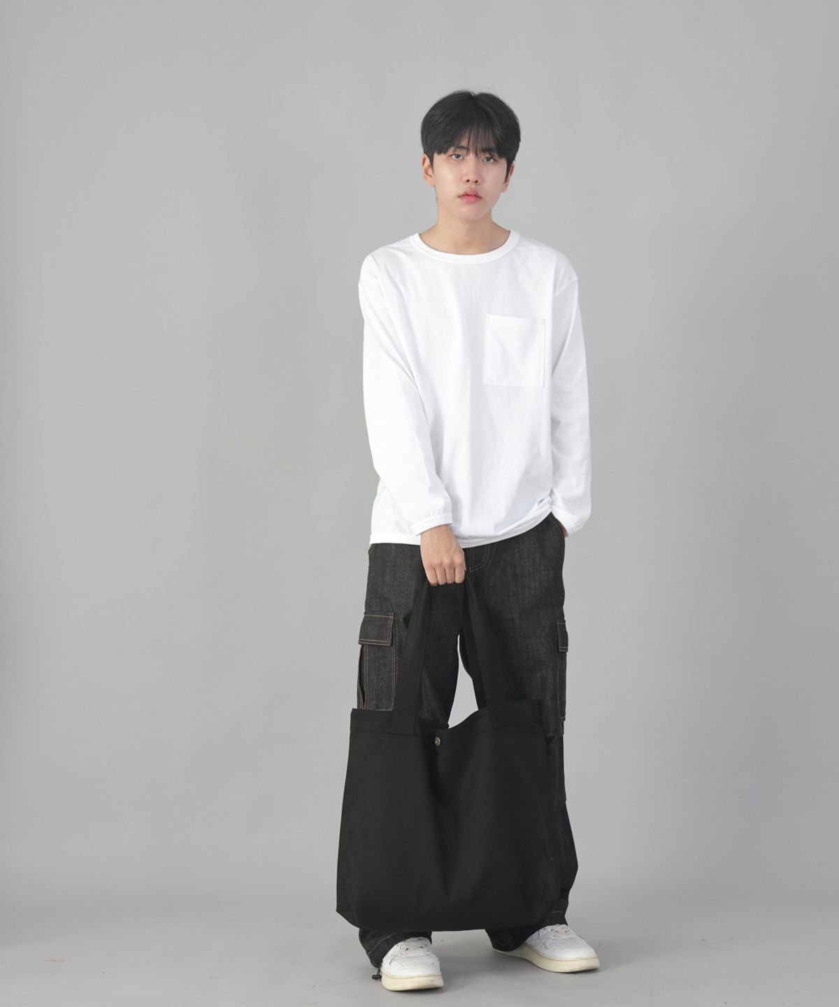 세인트크루(SAINTCREW) 미니멀 빅사이즈 숄더백 MBS-122 블랙블랙