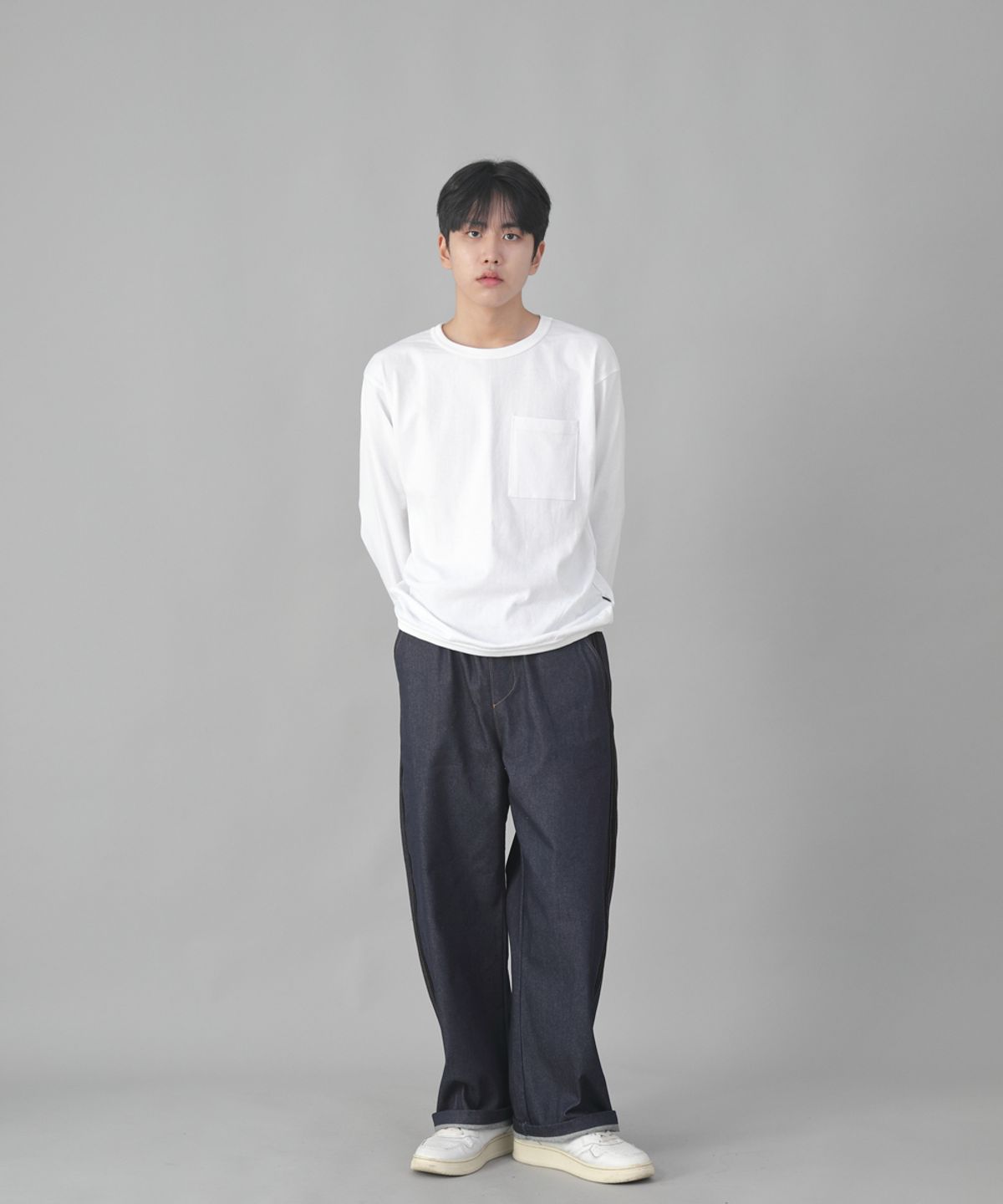 세인트크루(SAINTCREW) 블랙 P라인 EX와이드팬츠 PLW-341 데님 인디고