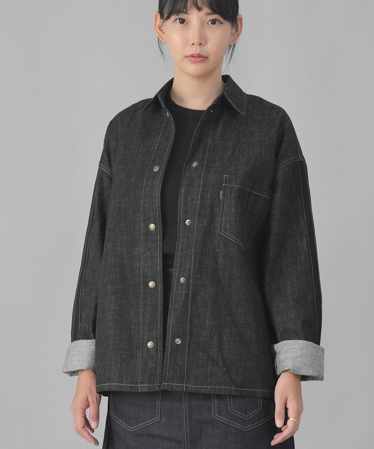 세인트크루(SAINTCREW) P라인 컴포 데님자켓 PCD-418 블랙 데님