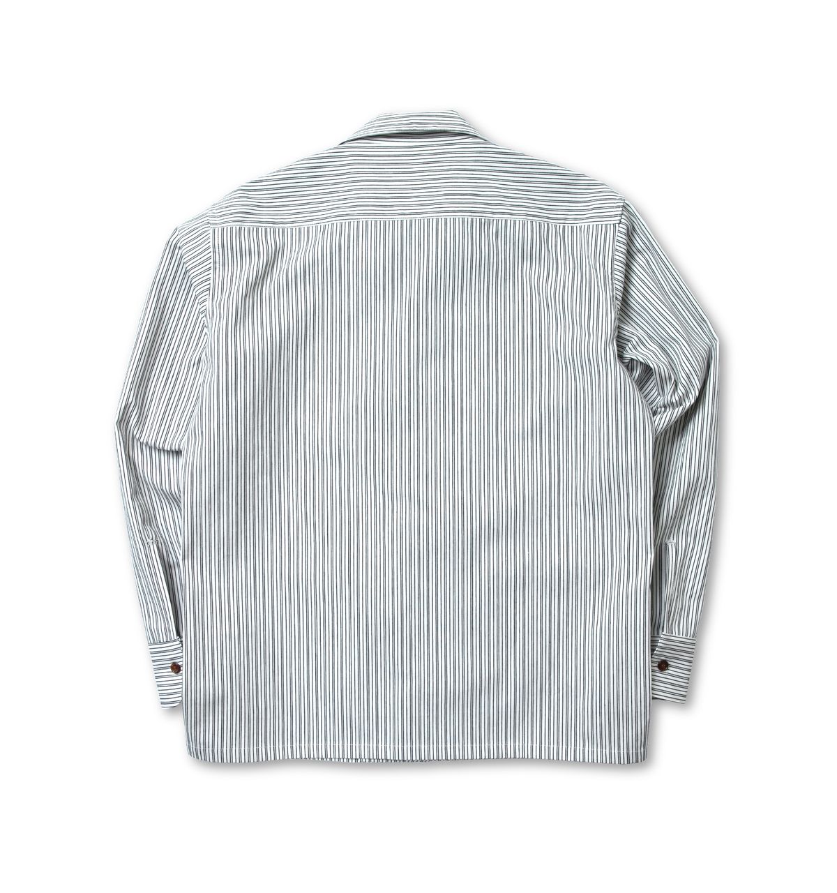 블랙피피(BLACKPP) BLACK PP Vertical Stripe Open Collar Shirts