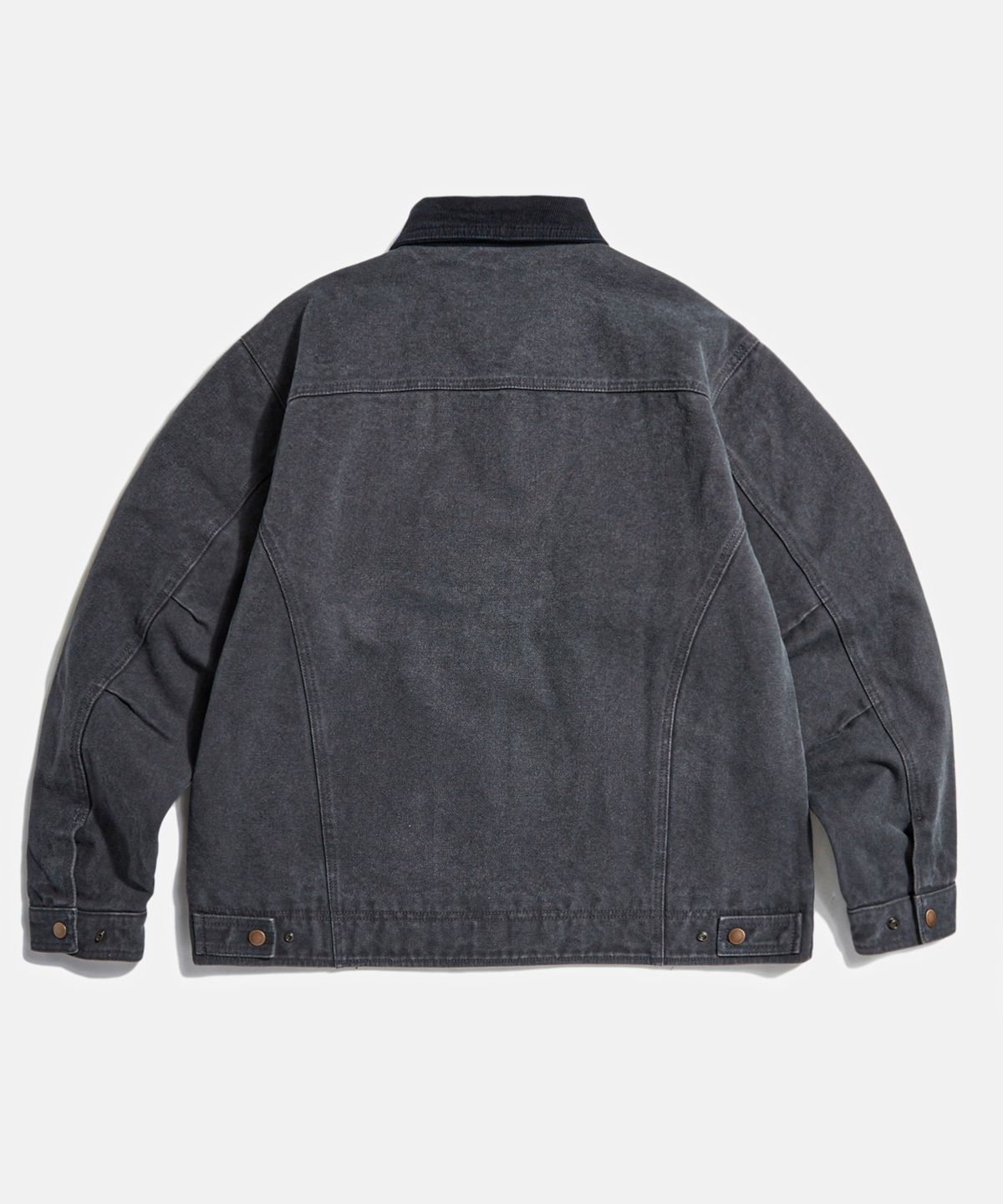 에스피오나지(ESPIONAGE) Washed Canvas Blouson Jacket Charcoal Navy