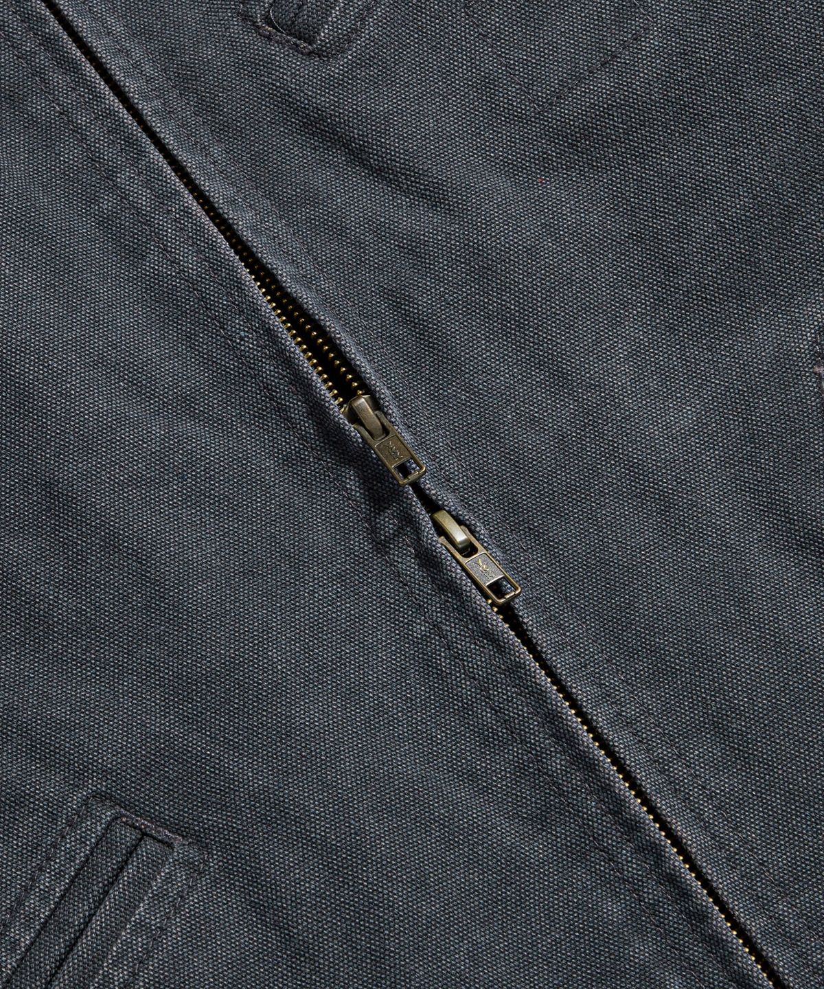 에스피오나지(ESPIONAGE) Washed Canvas Blouson Jacket Charcoal Navy
