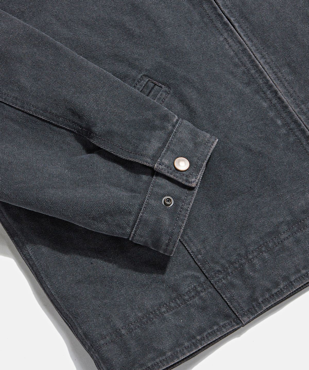 에스피오나지(ESPIONAGE) Washed Canvas Blouson Jacket Charcoal Navy