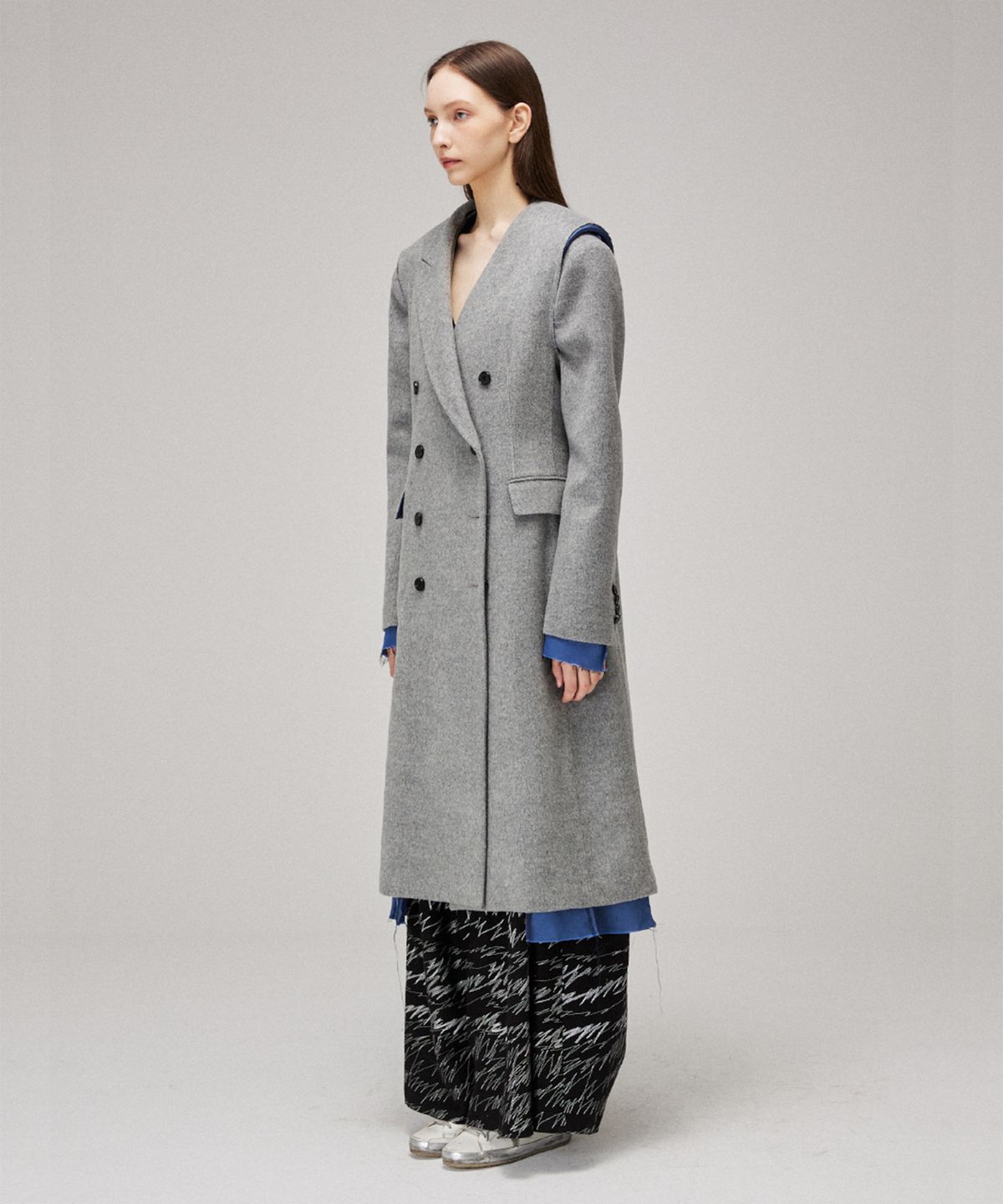 므아므(MMAM) Signature wool sleeveless long vest