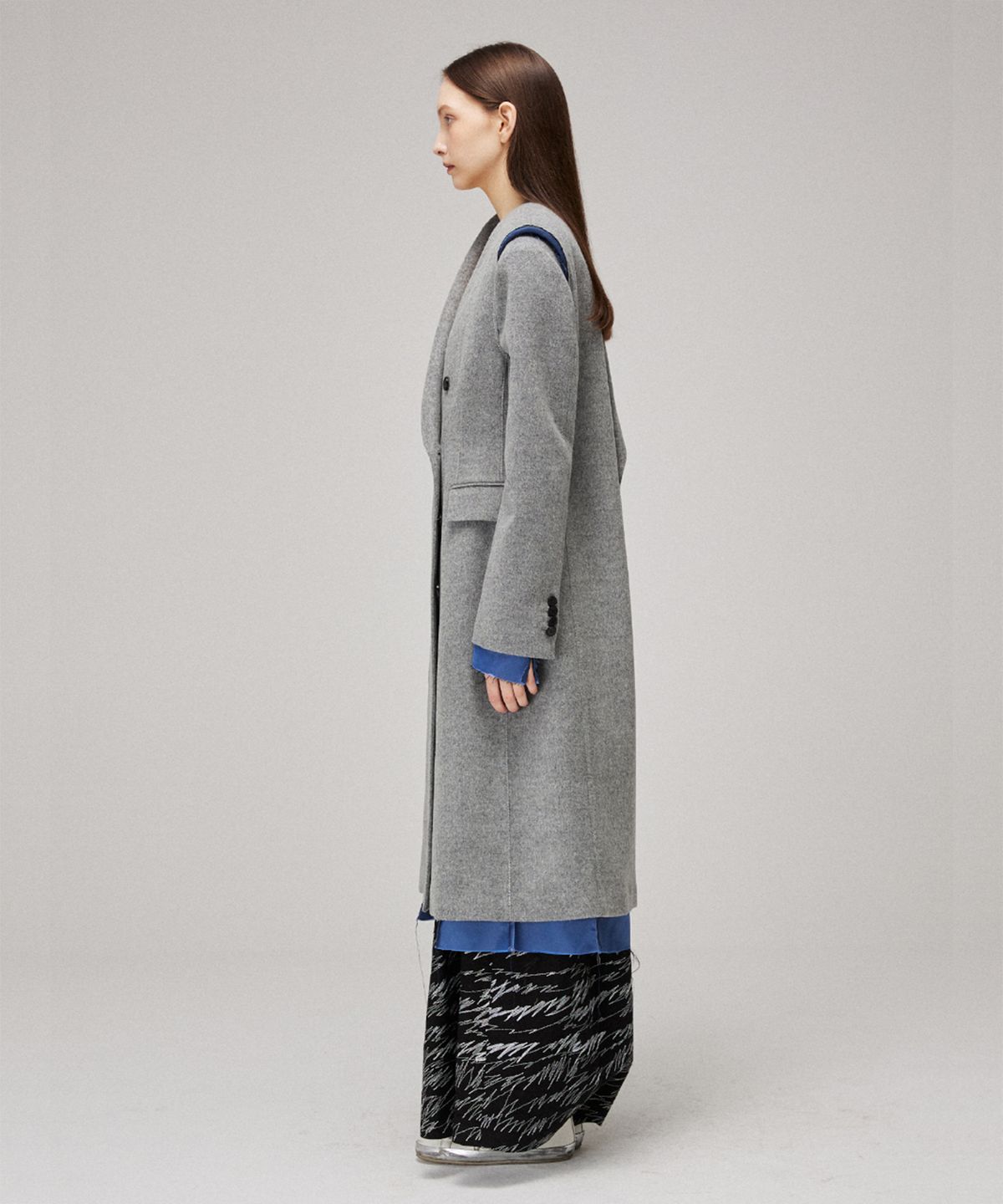 므아므(MMAM) Signature wool sleeveless long vest