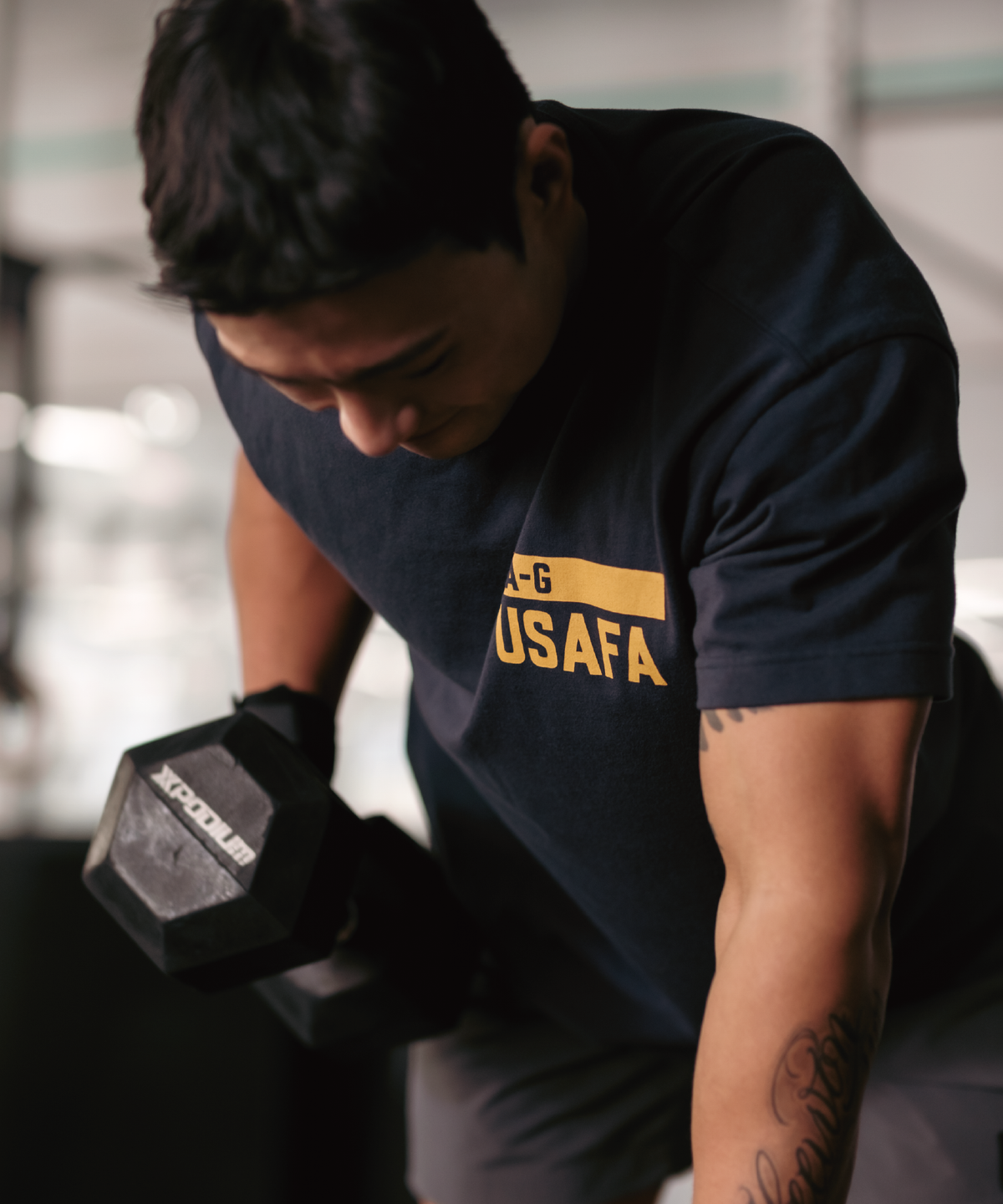 카키그라도(KHAKI GRADO) USAFA 밀리터리 레귤러핏 반팔 티셔츠 (2 color)