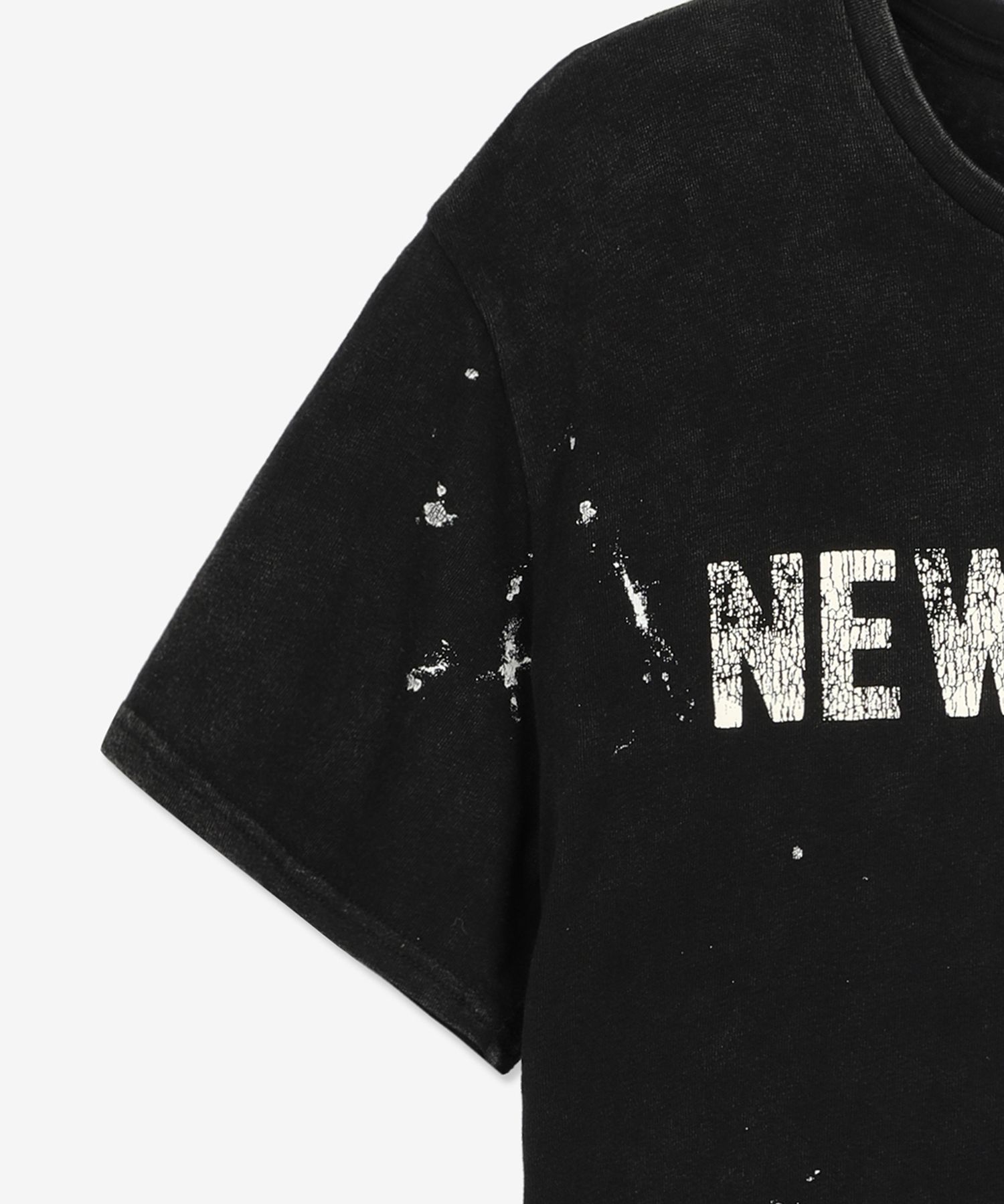 New York Boy Short Sleeve T-Shirt - Black / R13WK001K001CABPS