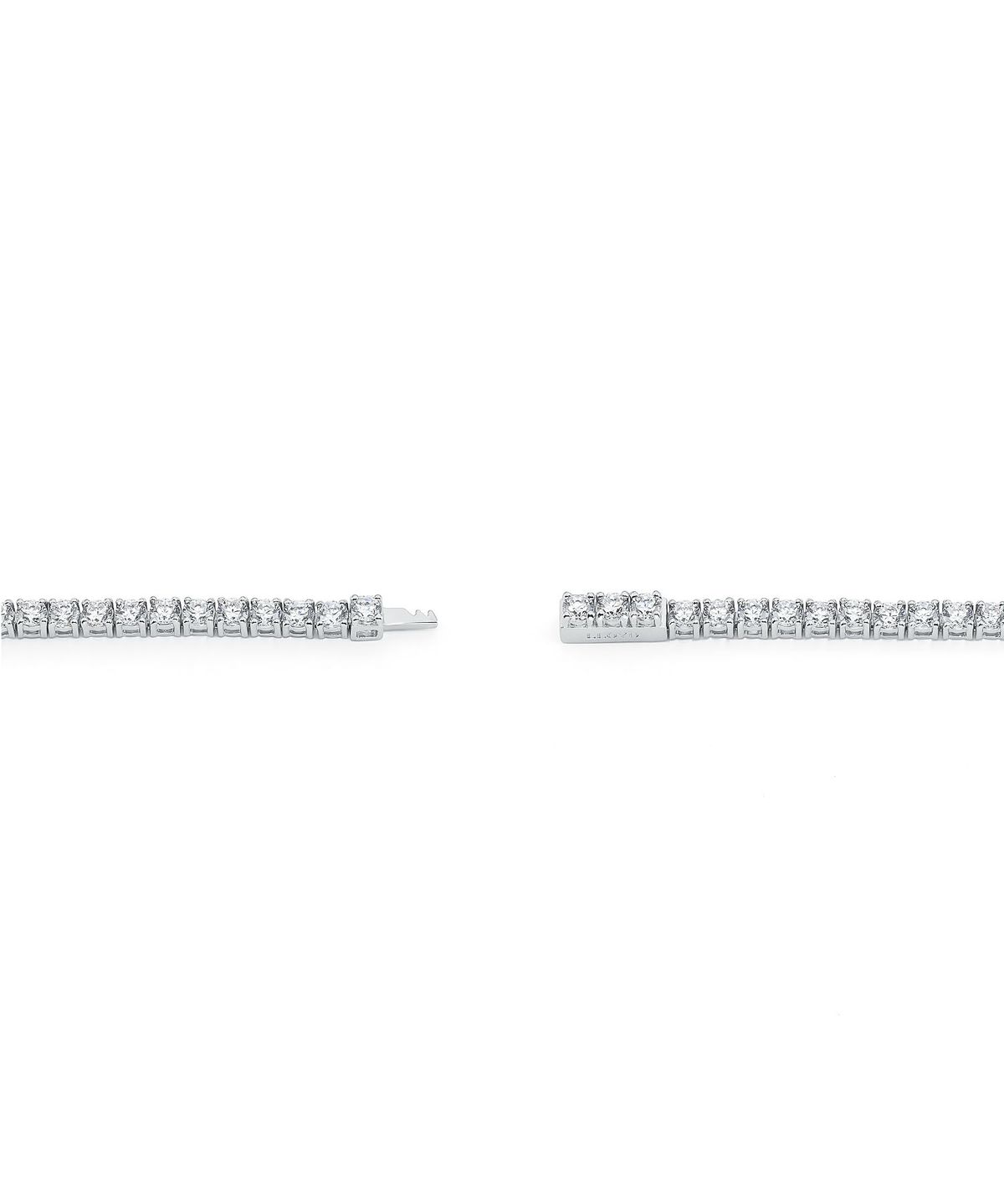 로이드(LLOYD) 화이트 타임리스 3mm 실버 테니스 팔찌 LLBS50316S
