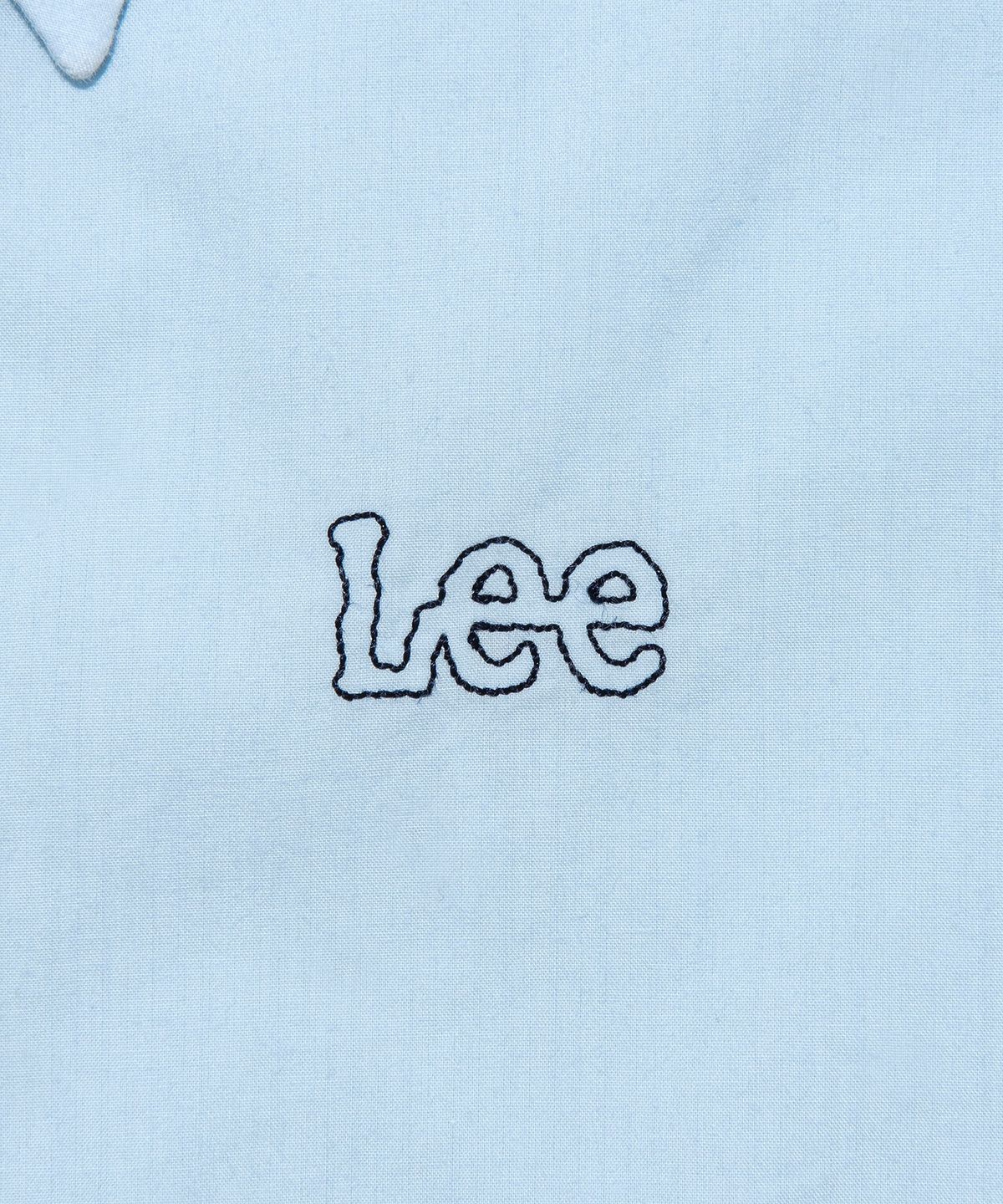 리(LEE) 우먼 숏 크롭 셔츠 스카이 블루